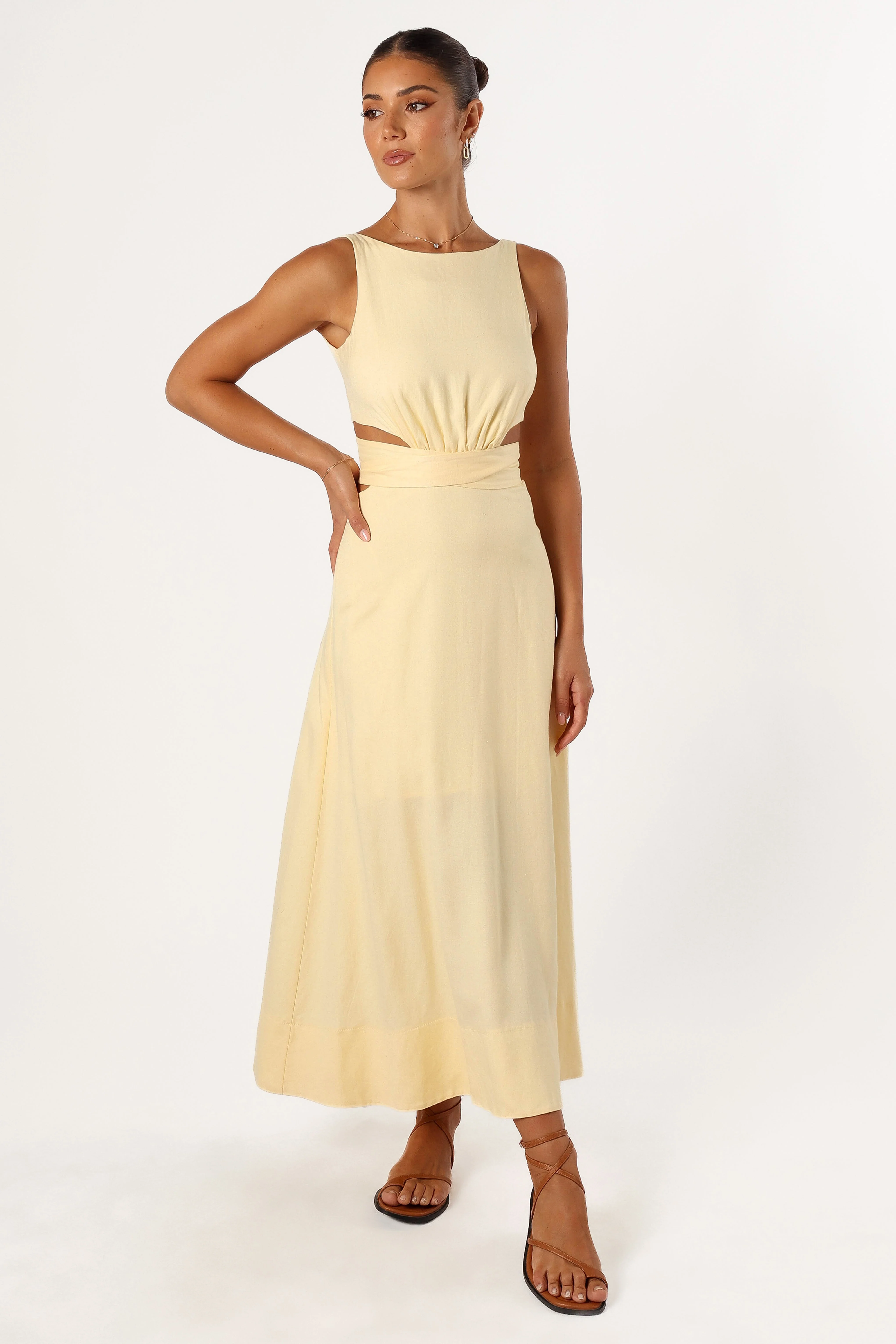Levin Midi Dress - Lemon