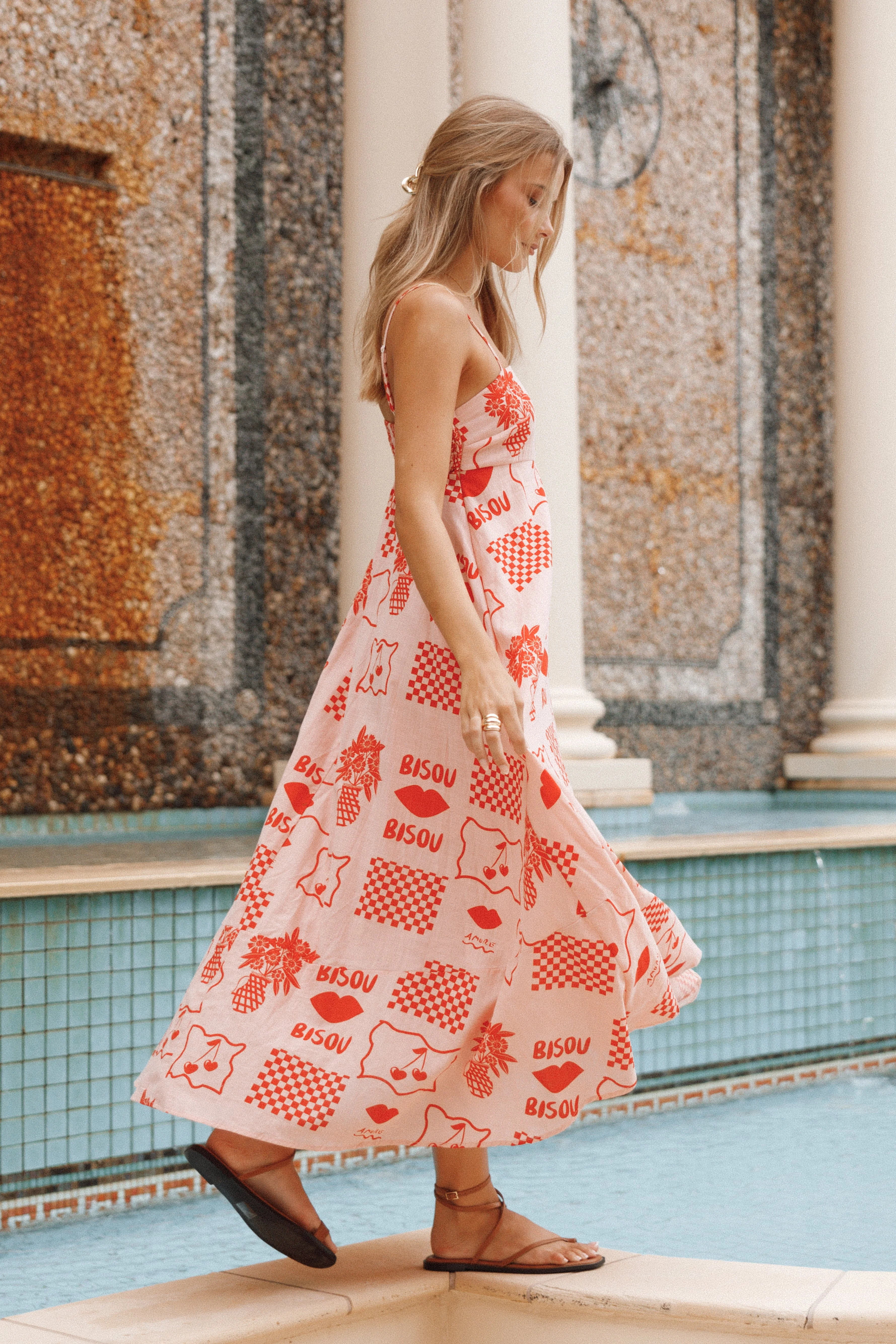 Brea Maxi Dress - Bisou Print