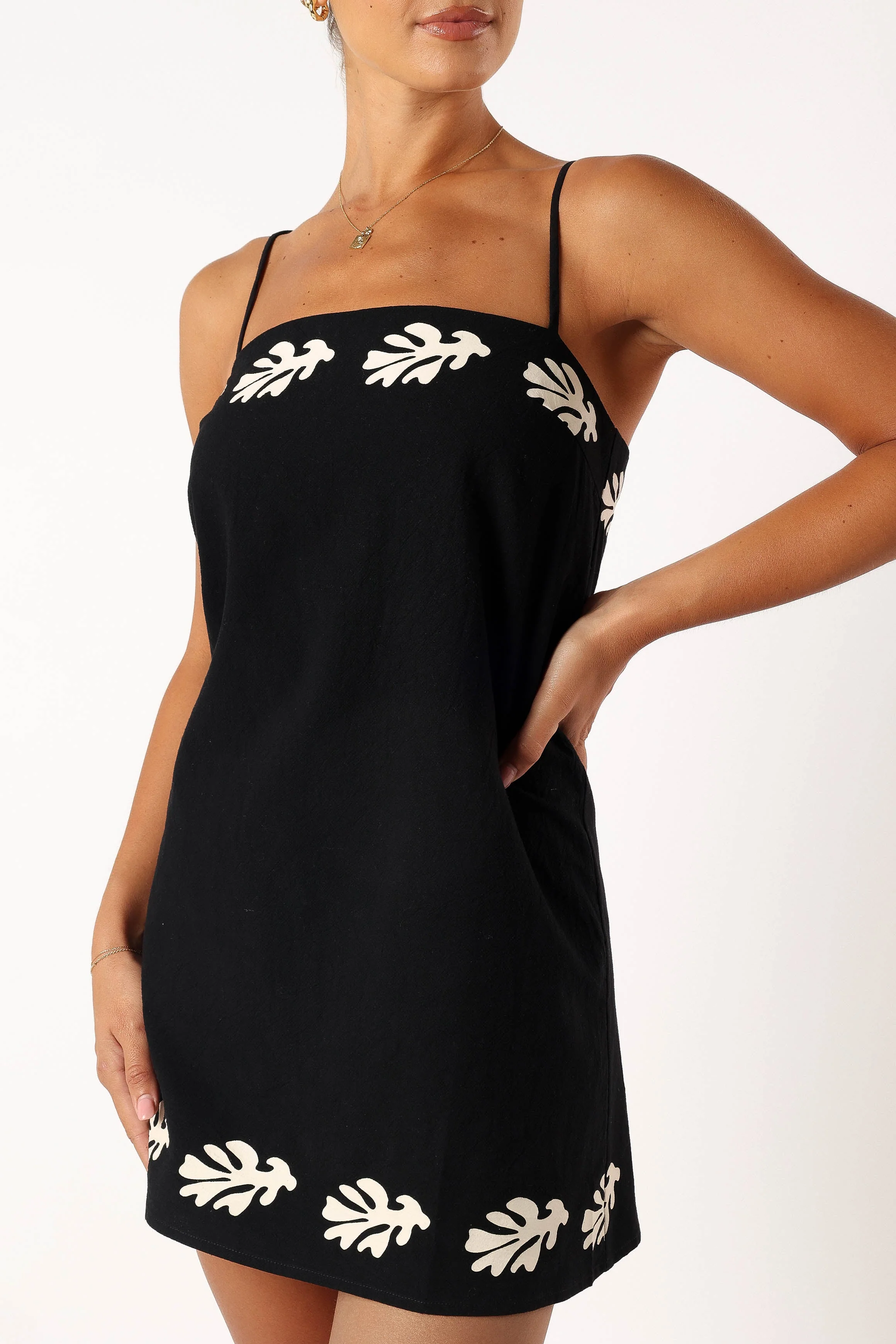 Amalia Mini Dress - Black Sand