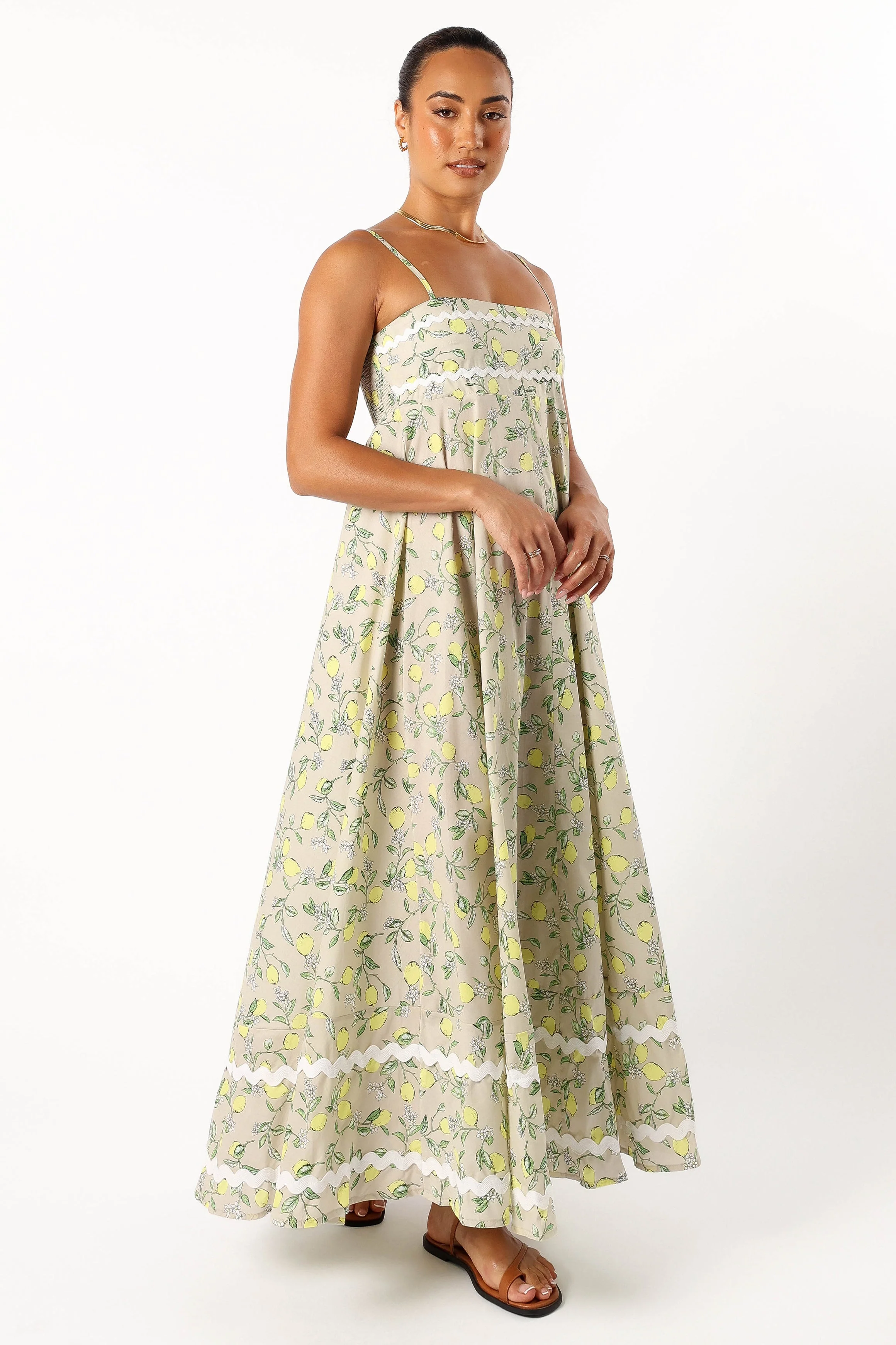 Citrone Midi Dress - Lemon
