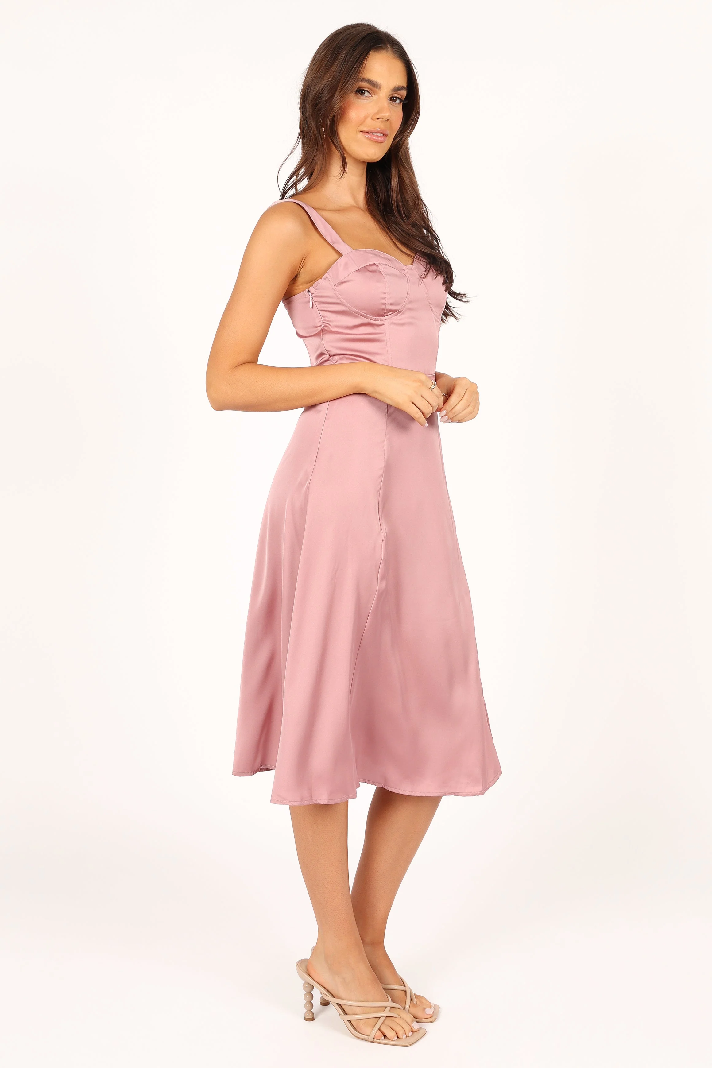 Siobhan Midi Dress - Mauve