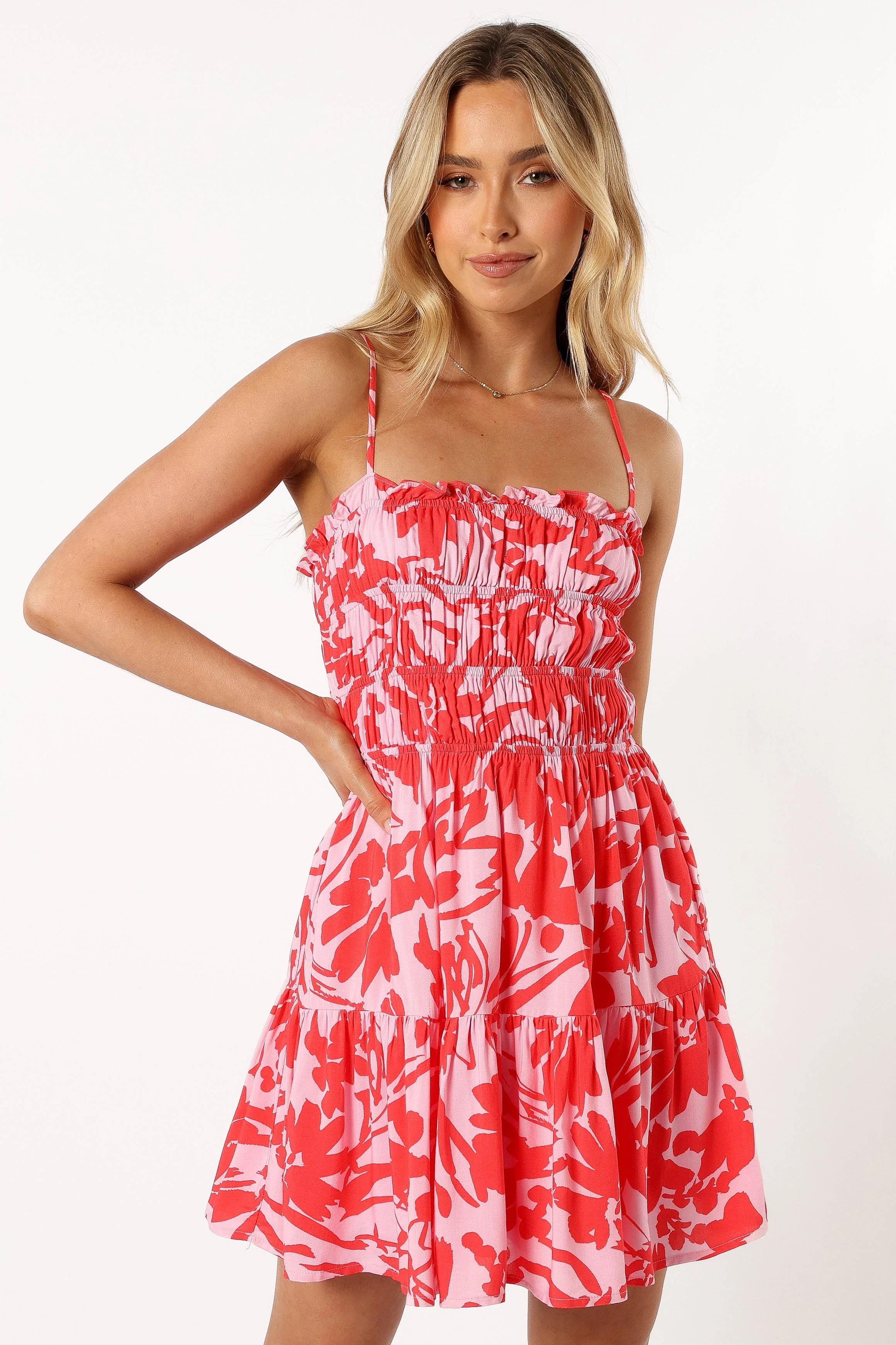 Jaden Mini Dress - Pink Floral
