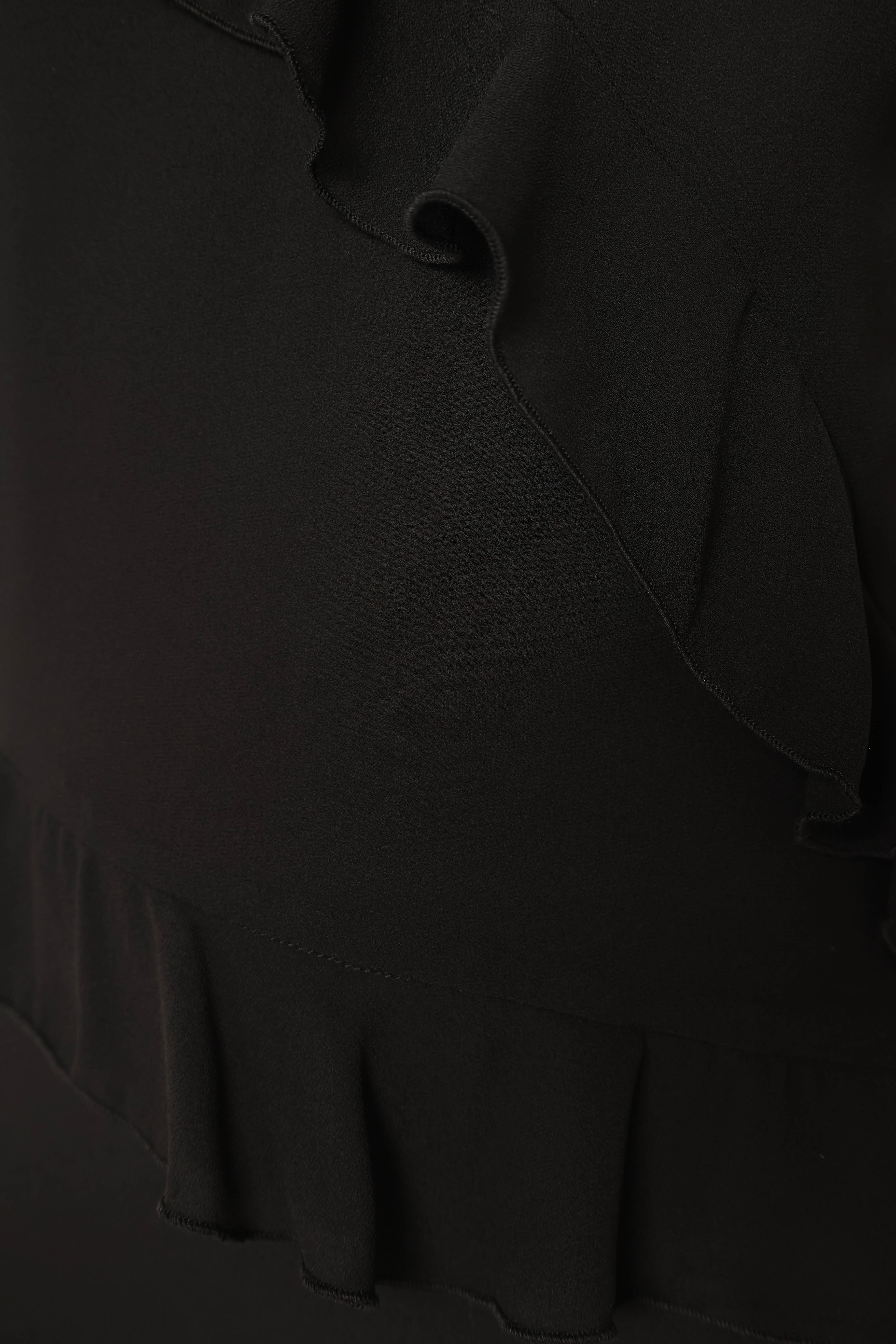 Demi Ruffle Maxi Dress - Black