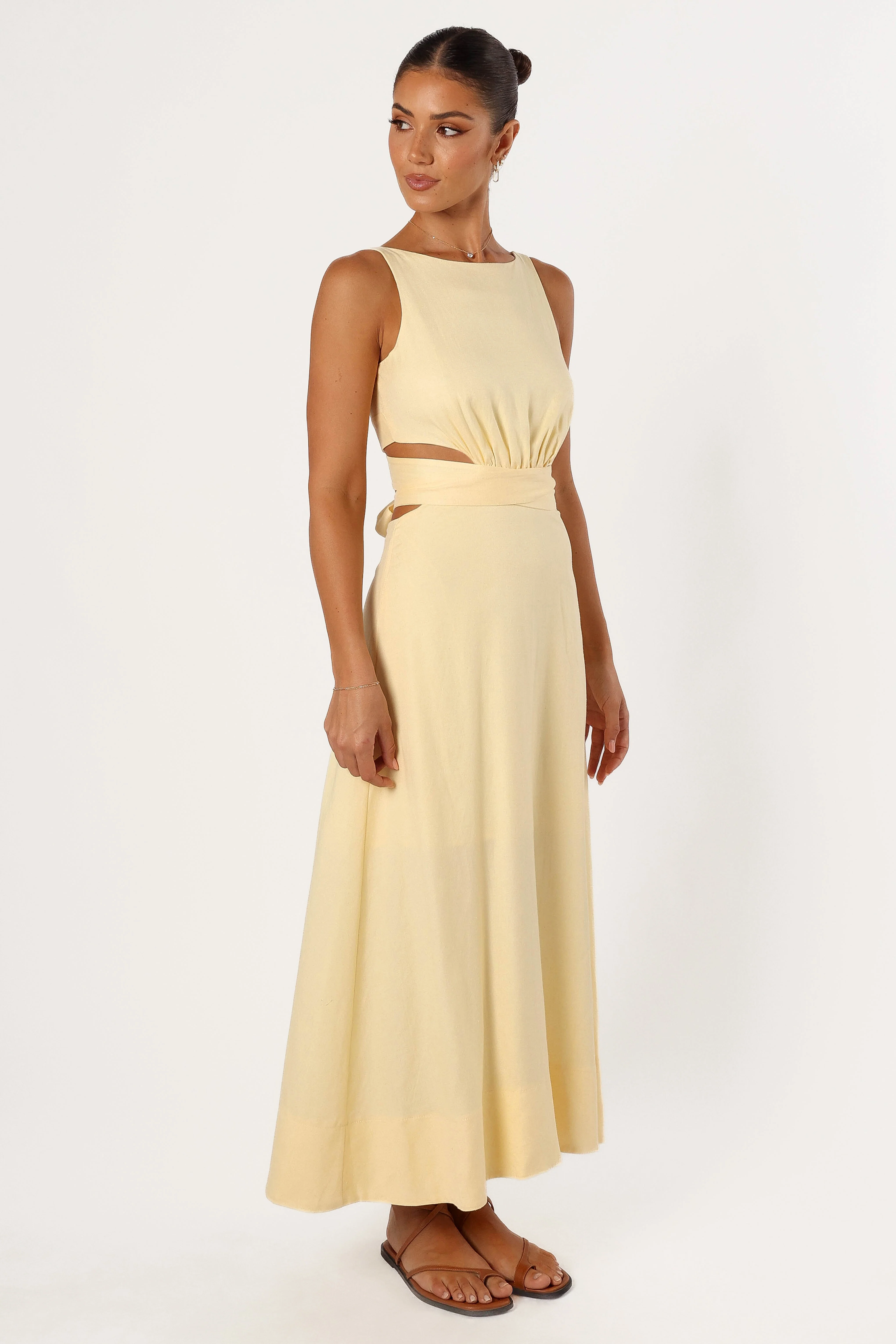 Levin Midi Dress - Lemon