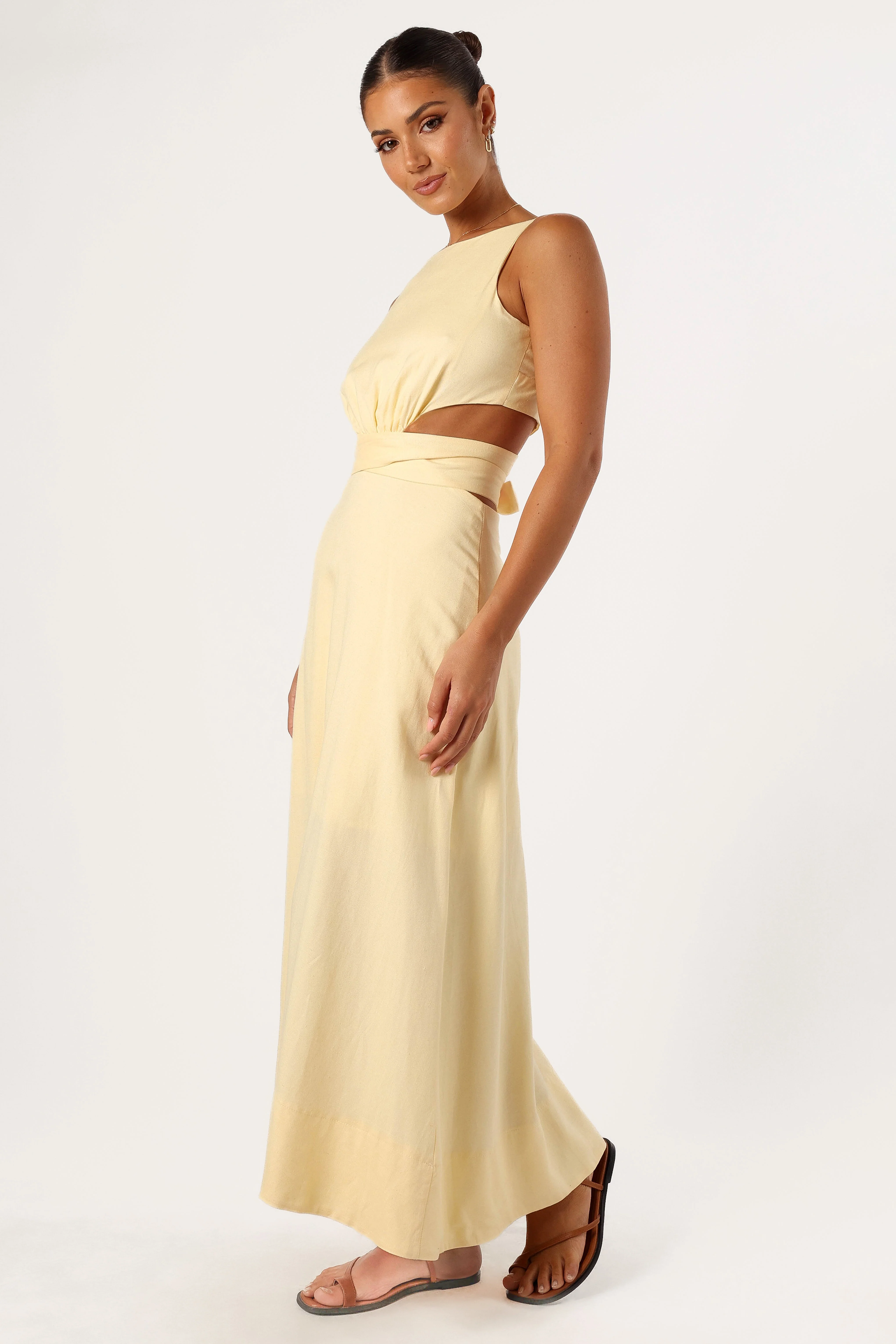 Levin Midi Dress - Lemon
