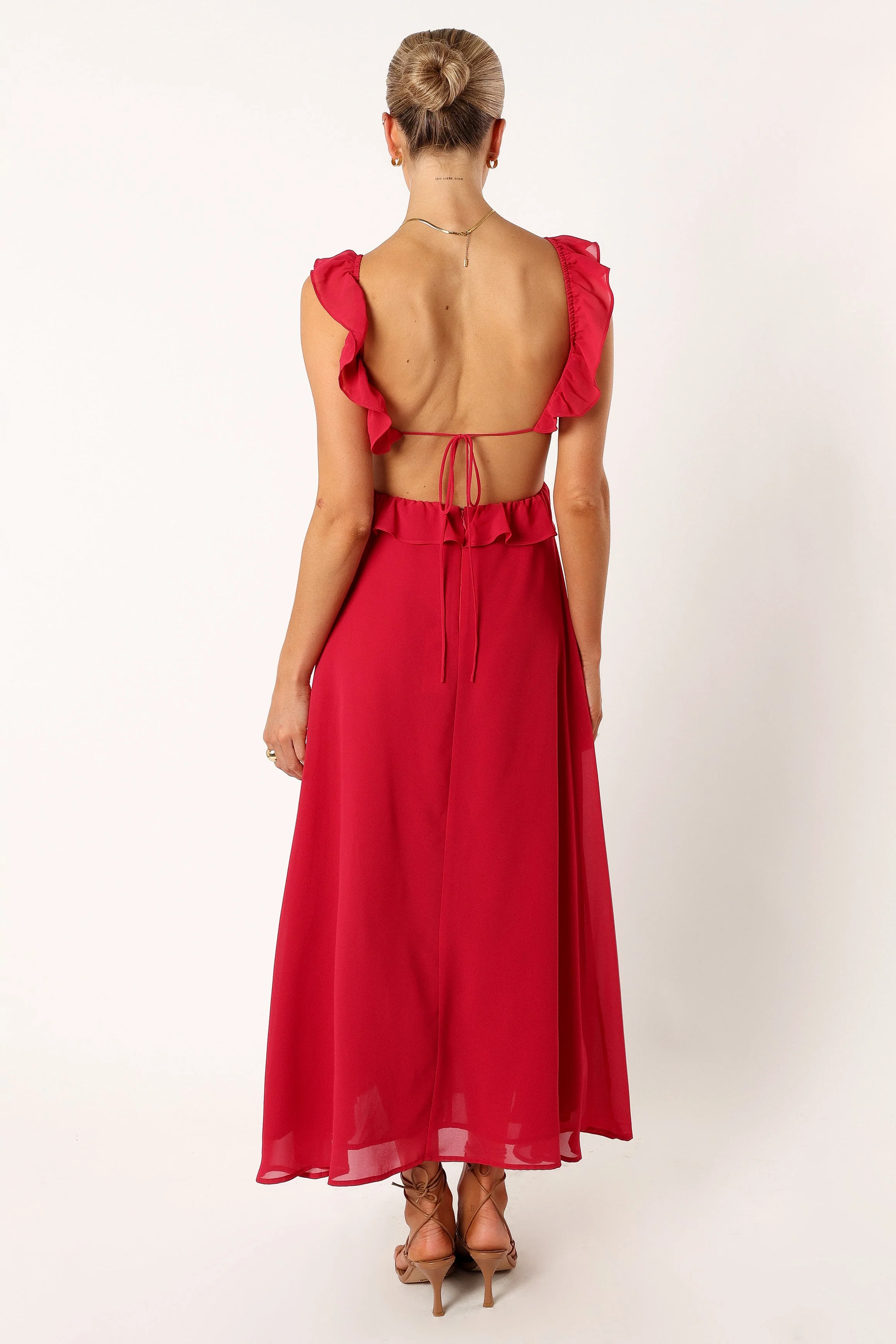 Rori Ruffle Maxi Dress - Pink