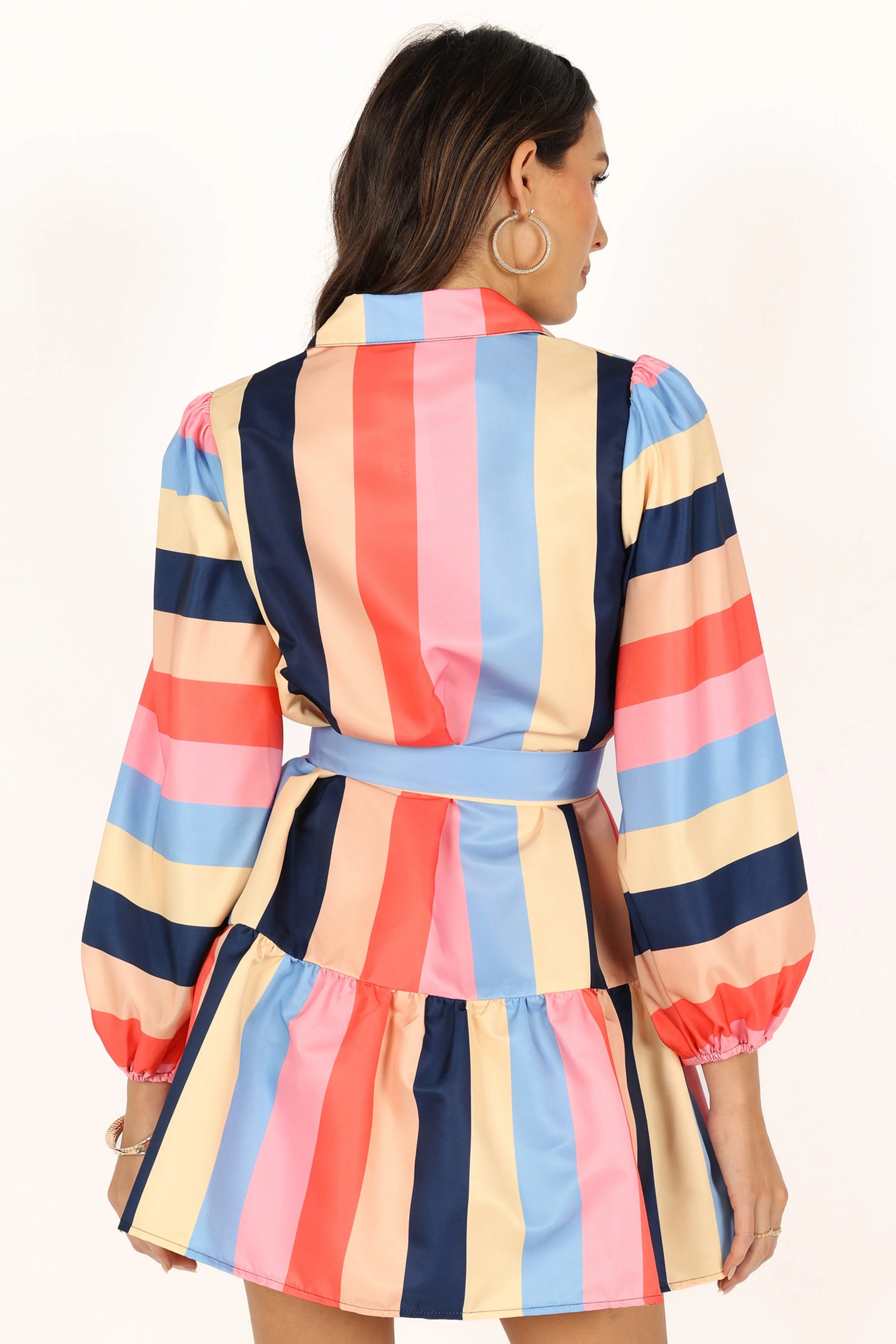 Cobella Long Sleeve Mini Dress - Multi Coloured