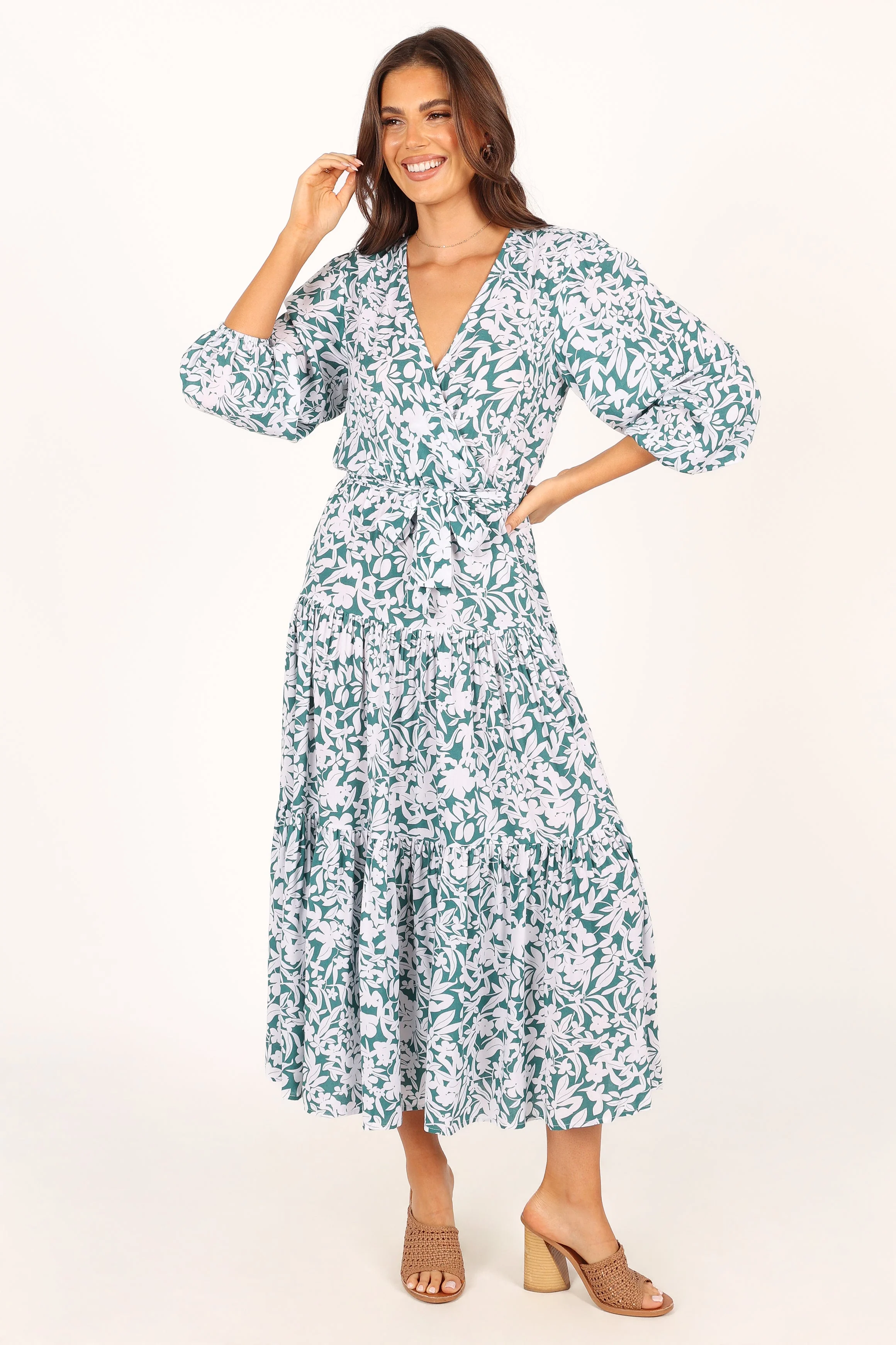 Hadyn Dress - Green Floral