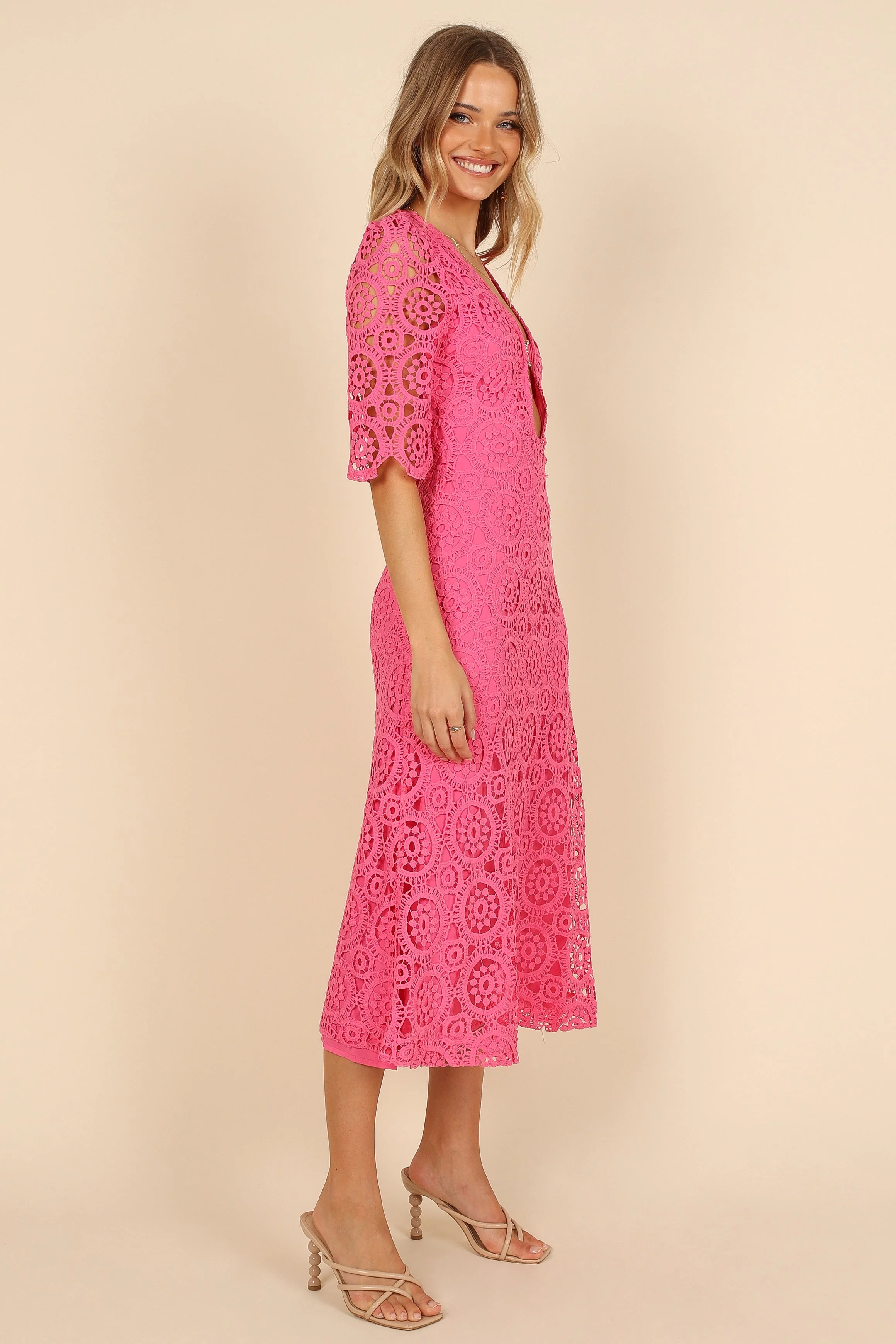 Arizona Midi Dress - Pink
