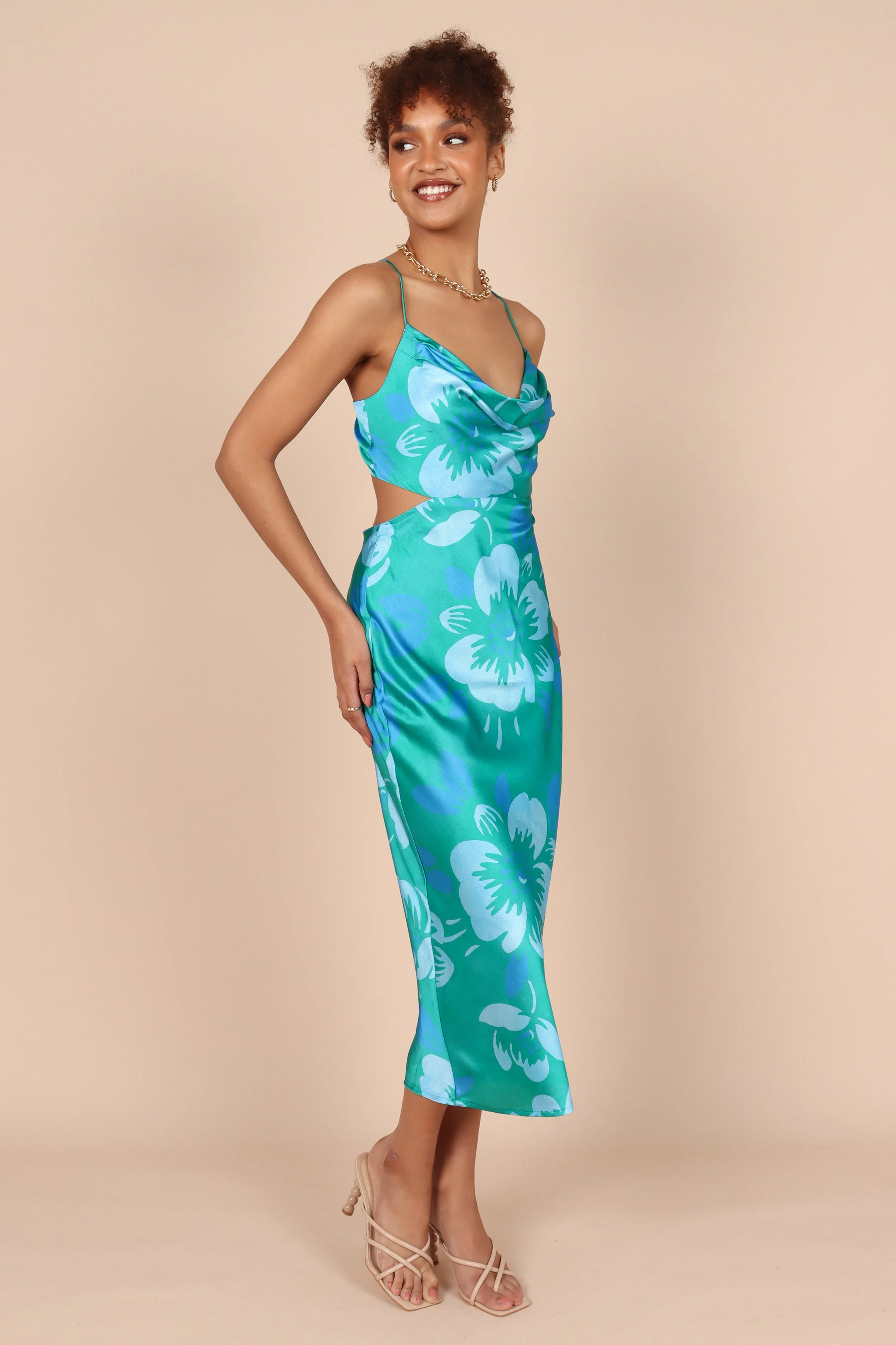 Amisha Midi Dress - Seagreen