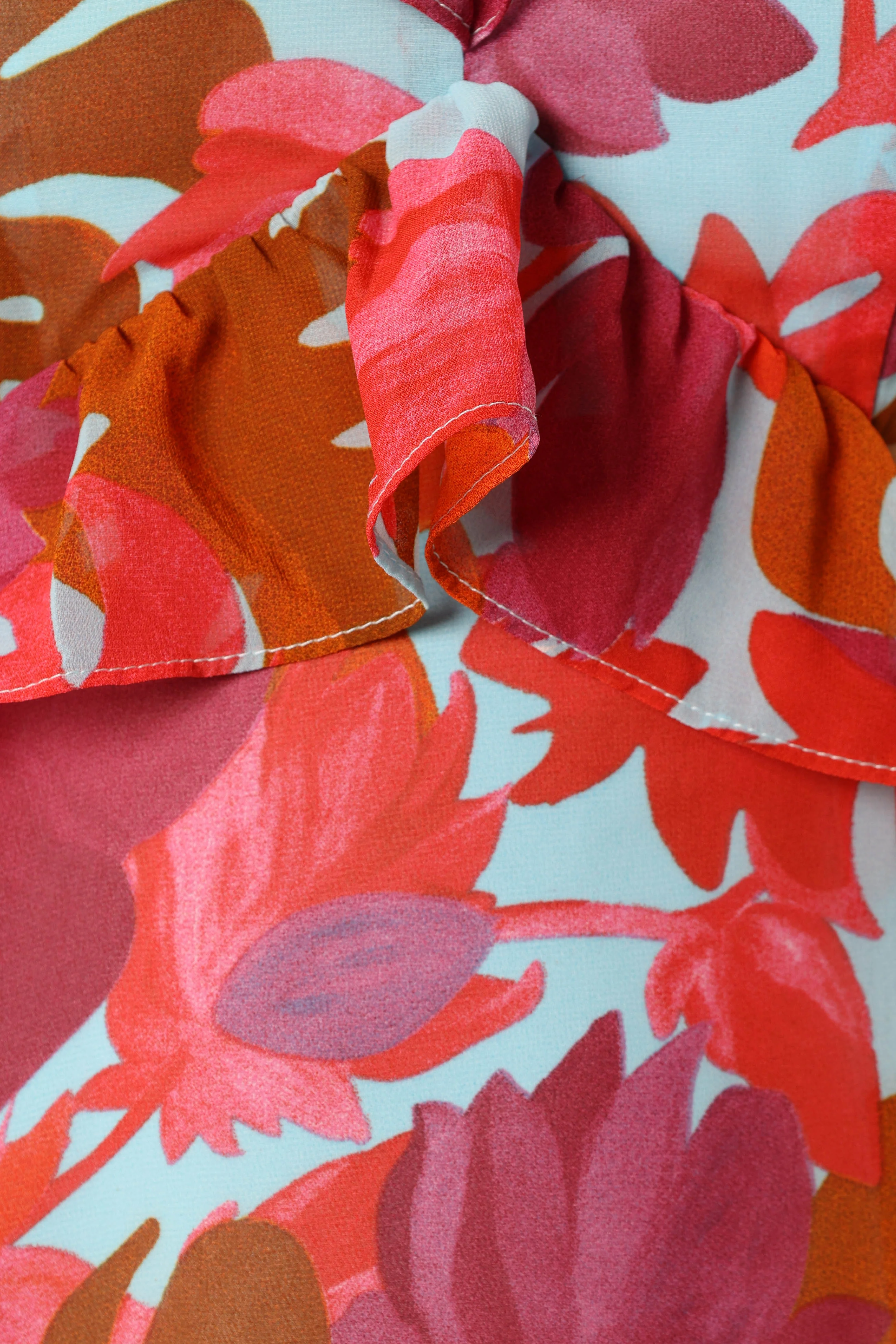 Rori Ruffle Maxi Dress - Pink Azalea