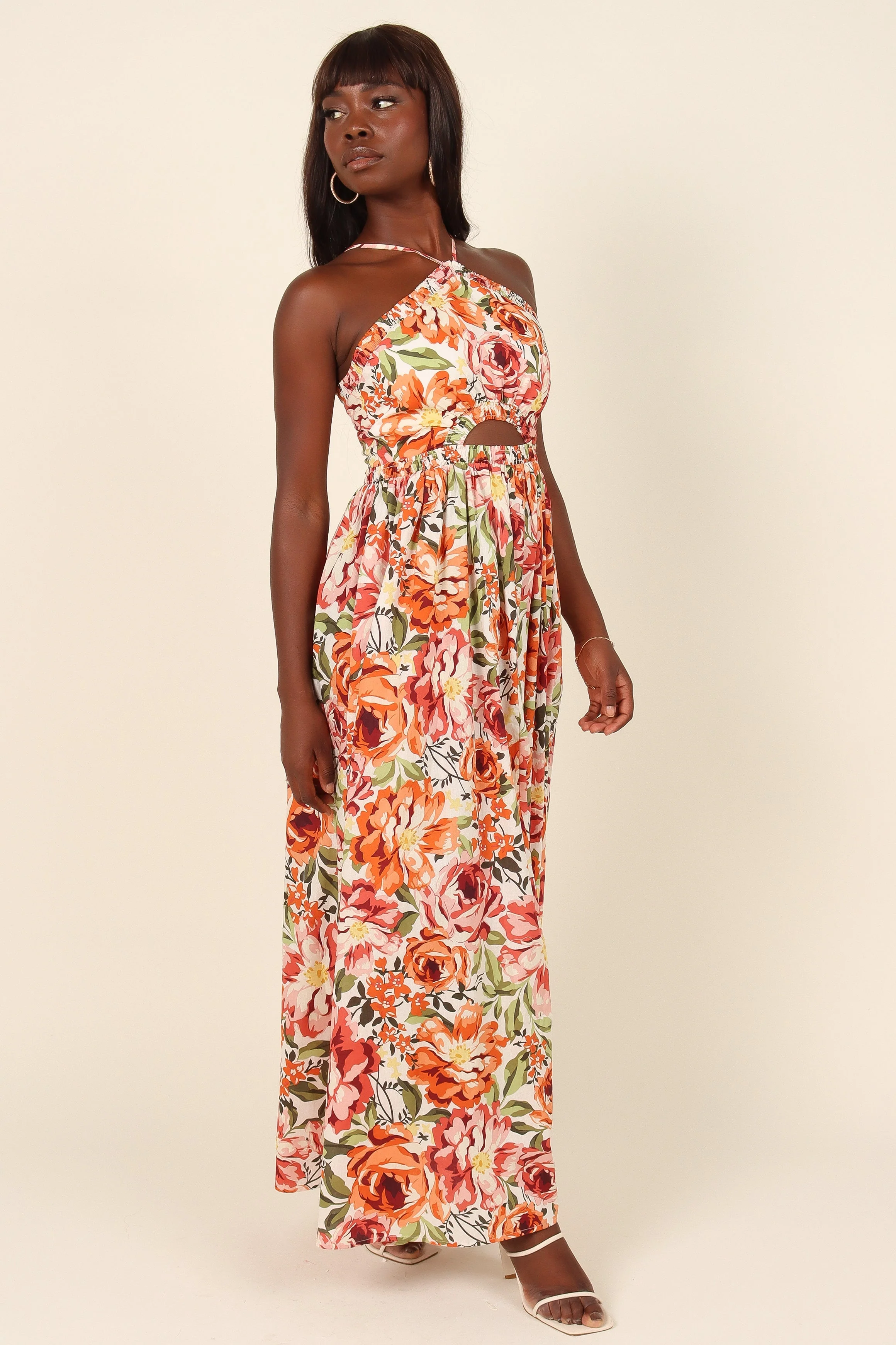 Madeira Dress - Orange Floral