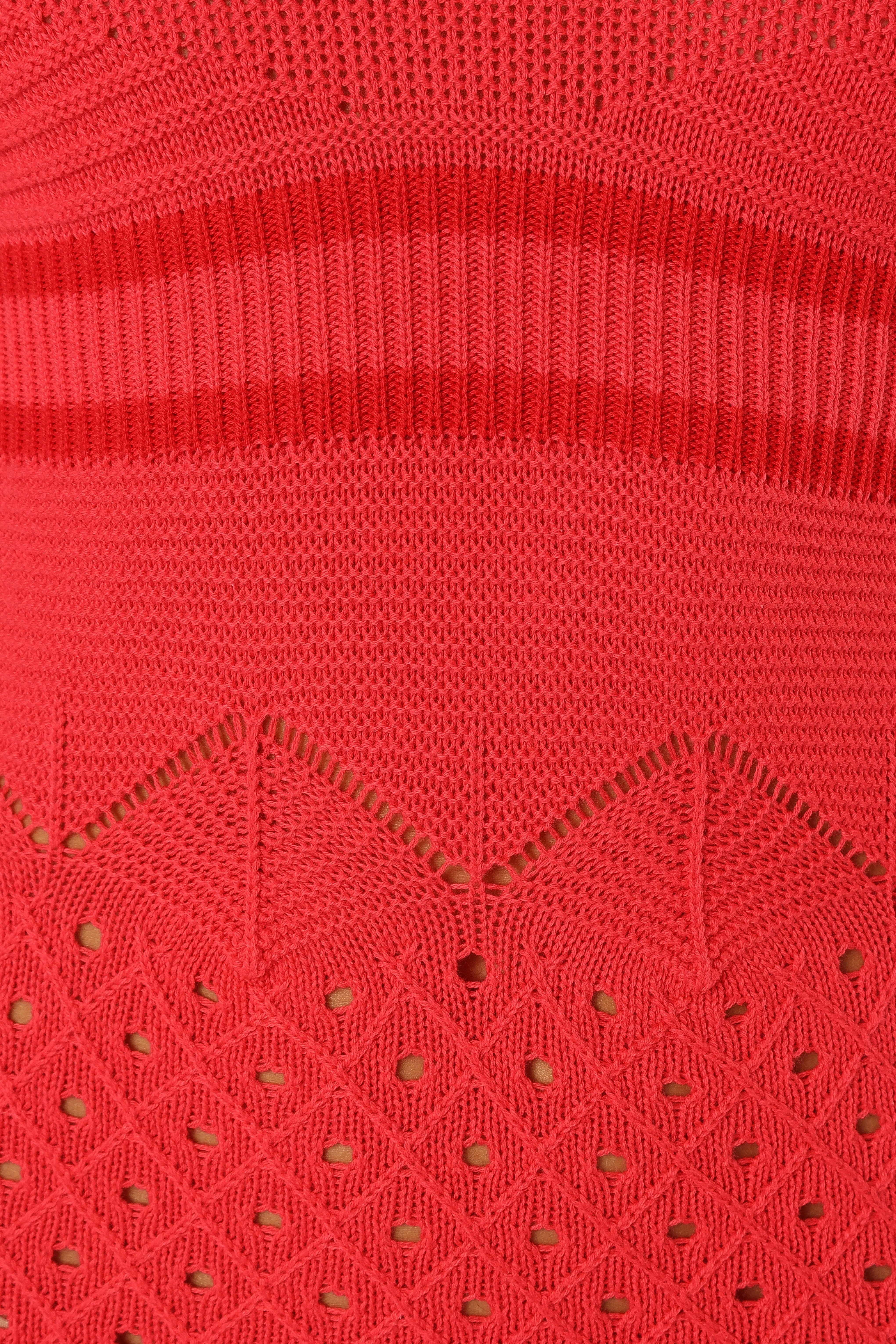 Landon Midi Dress - Red Pink