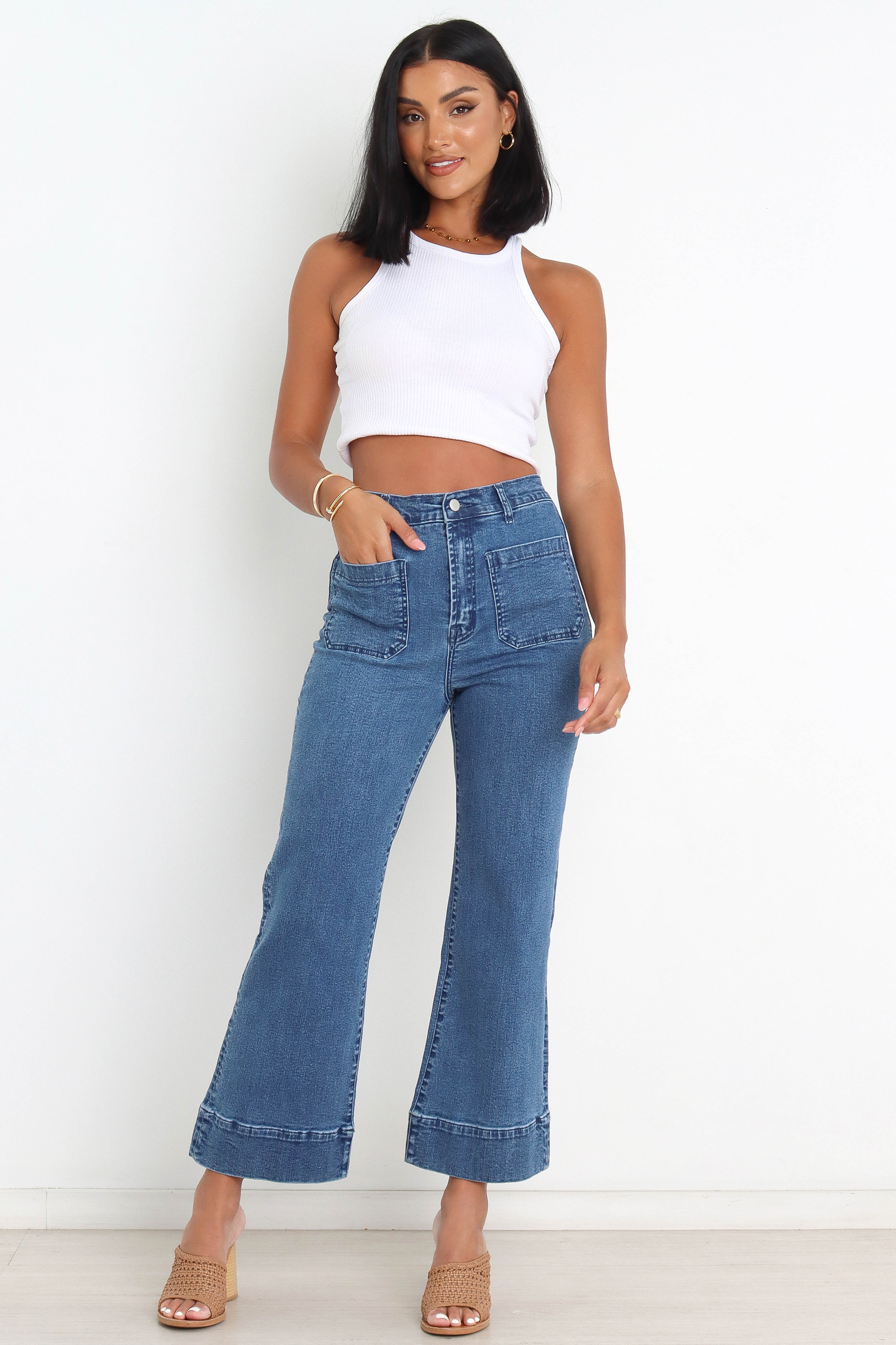 Cindy Jeans - Dark Blue Wash