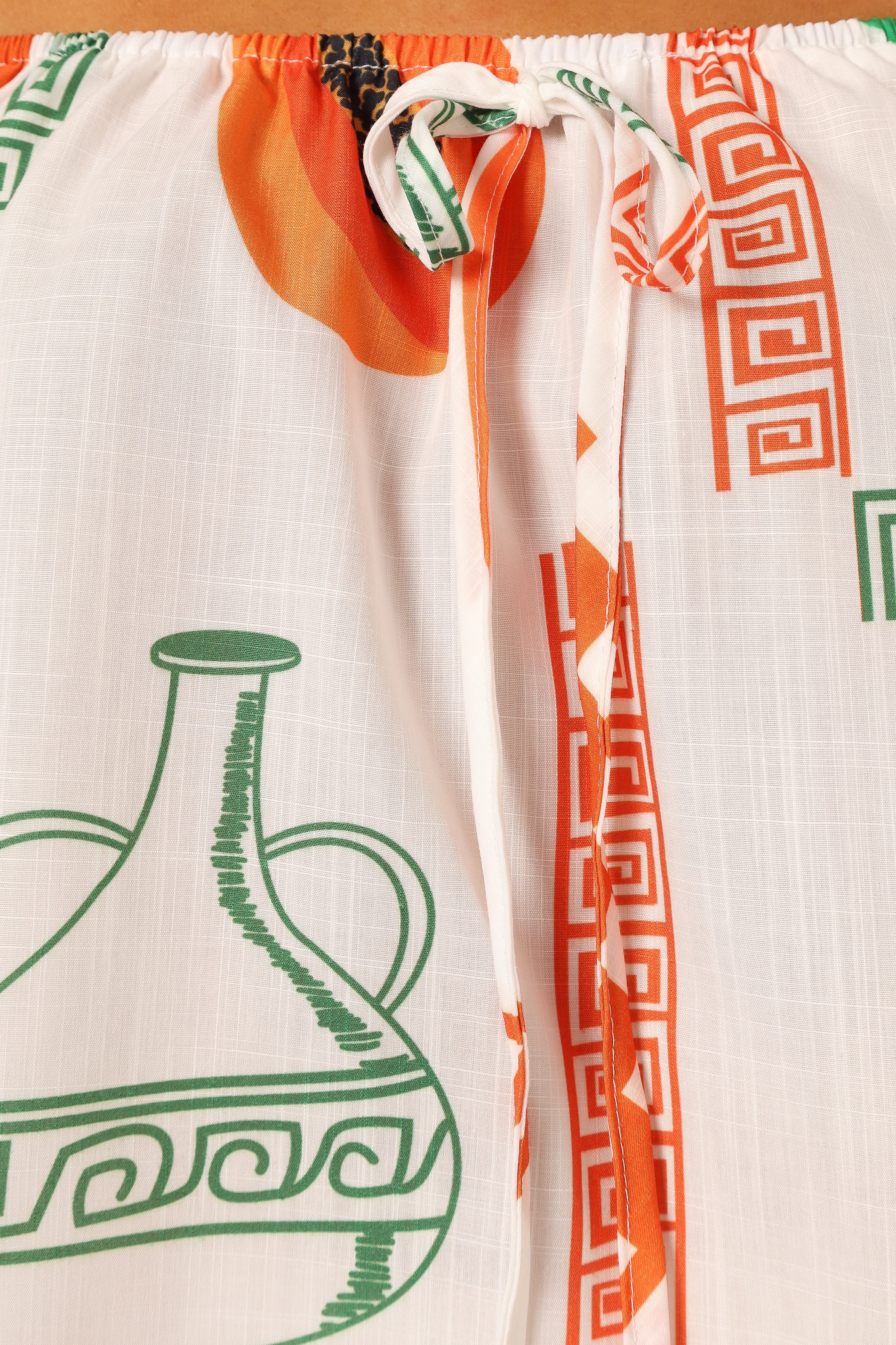 Robinson Short Set - White Orange