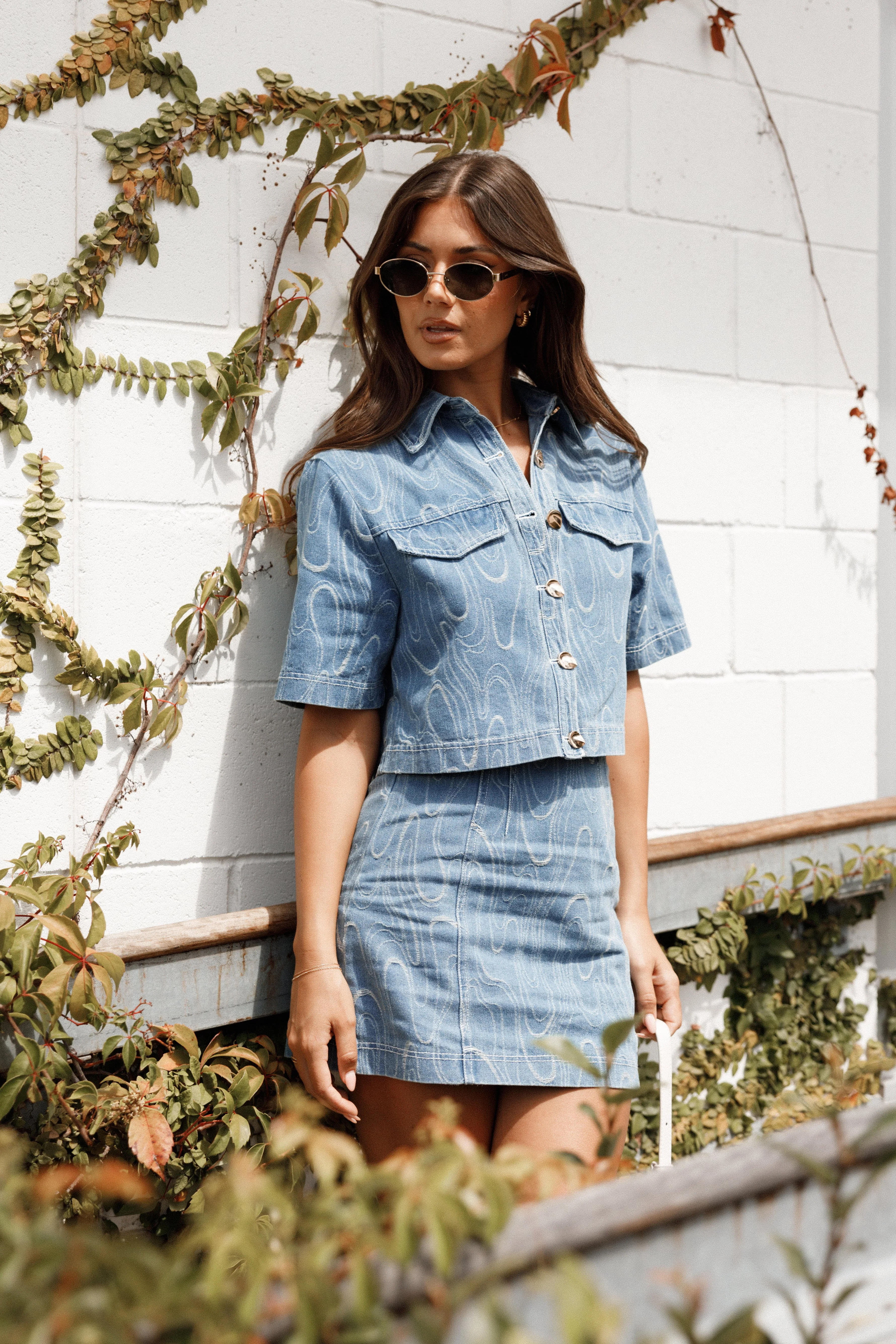 Tammy Two Piece Set - Blue Denim