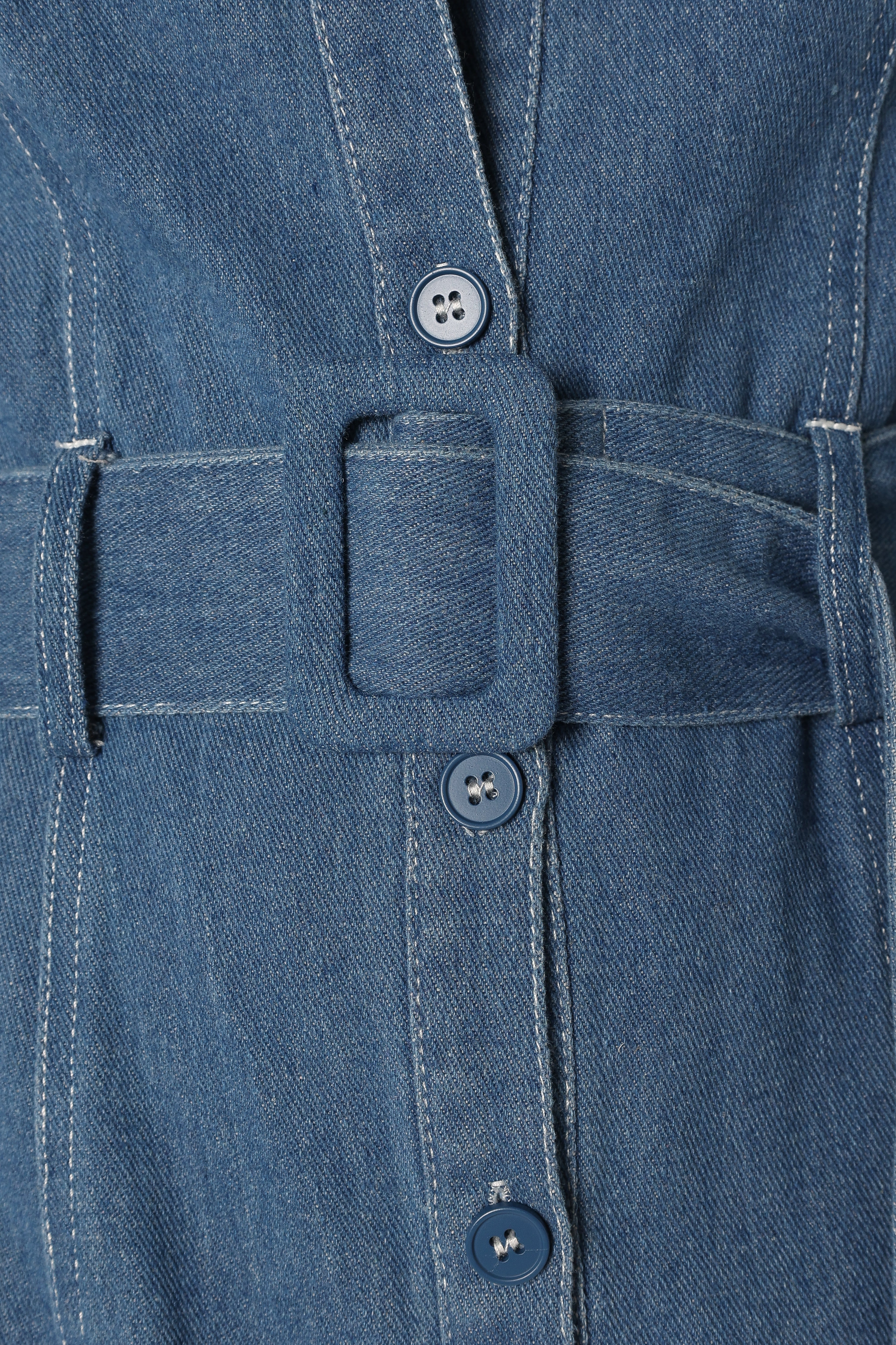 Kocoa Long Sleeve Midi Dress - Denim