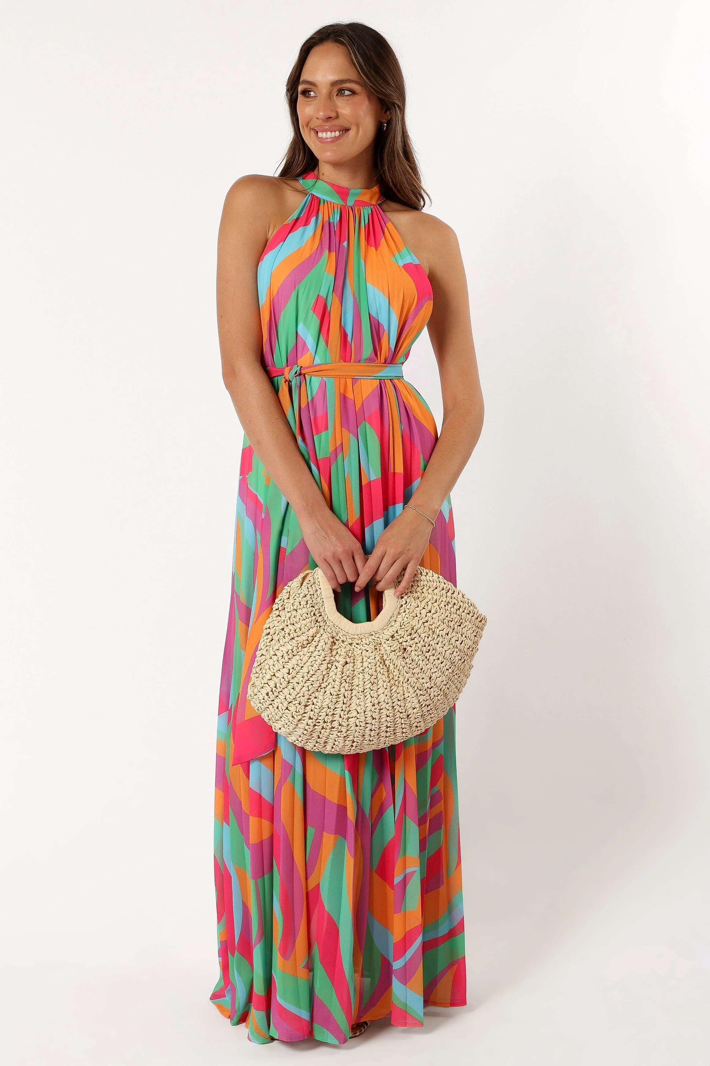 Leandra Halterneck Maxi Dress - Multicoloured