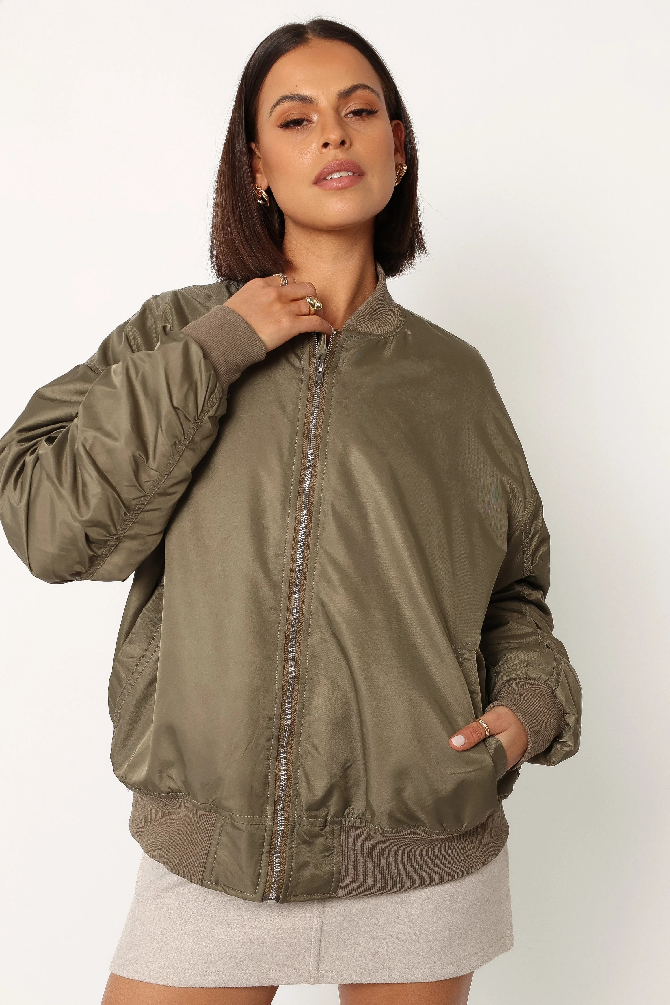 Bryce Bomber Jacket - Khaki