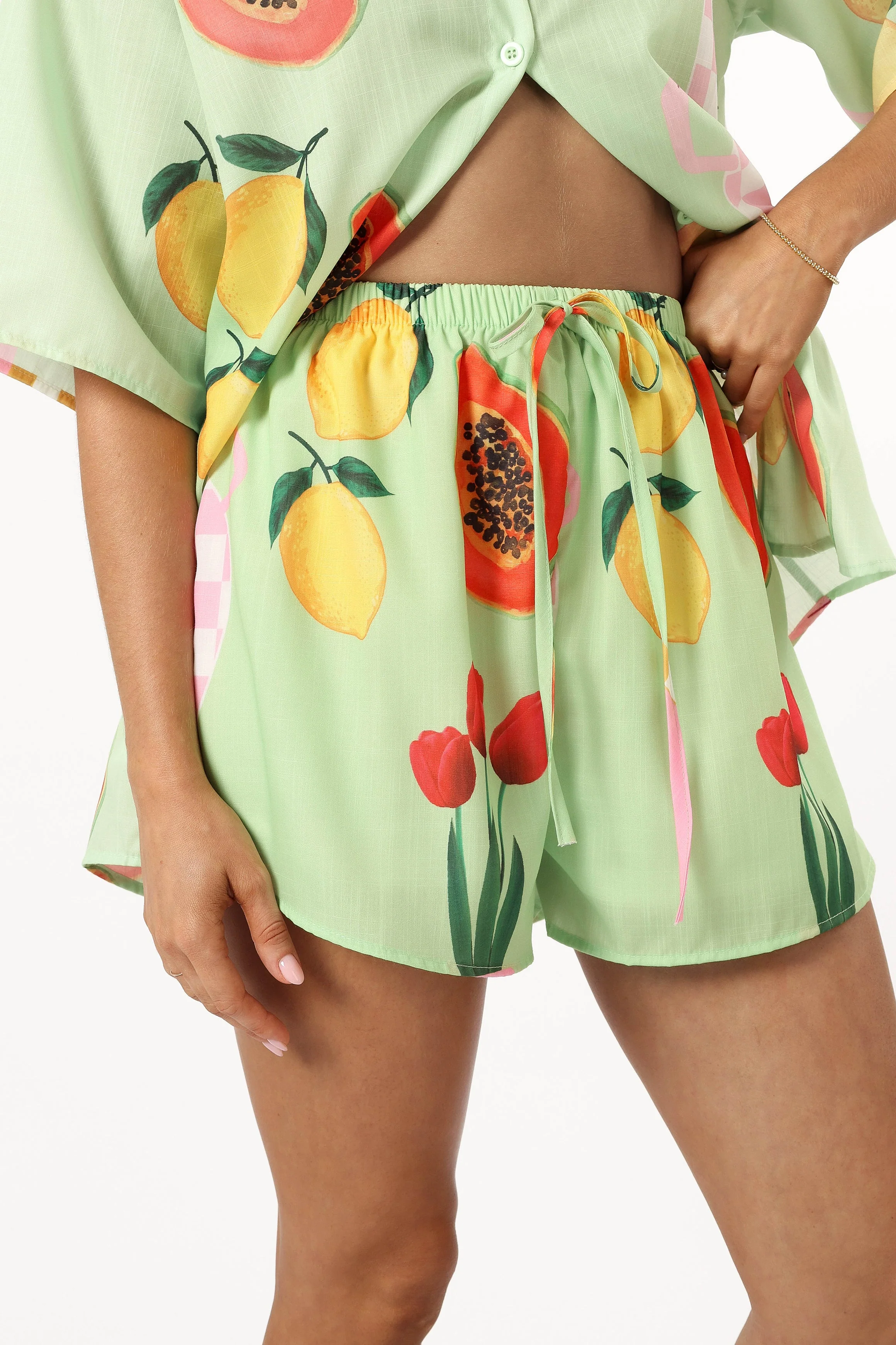 Piccolo Short Set - Green Papaya