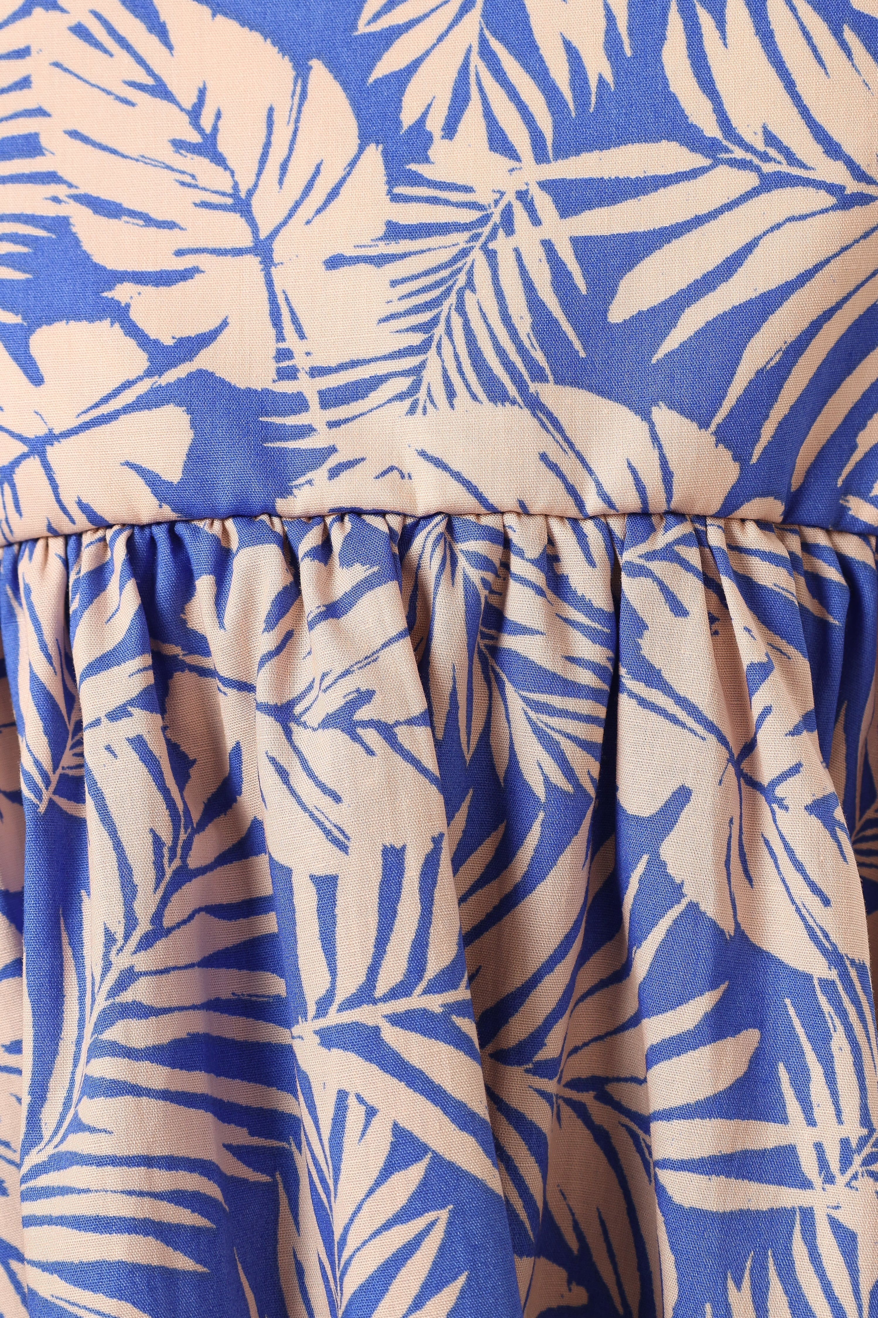 Julane Ruffled Top - Blue Multi