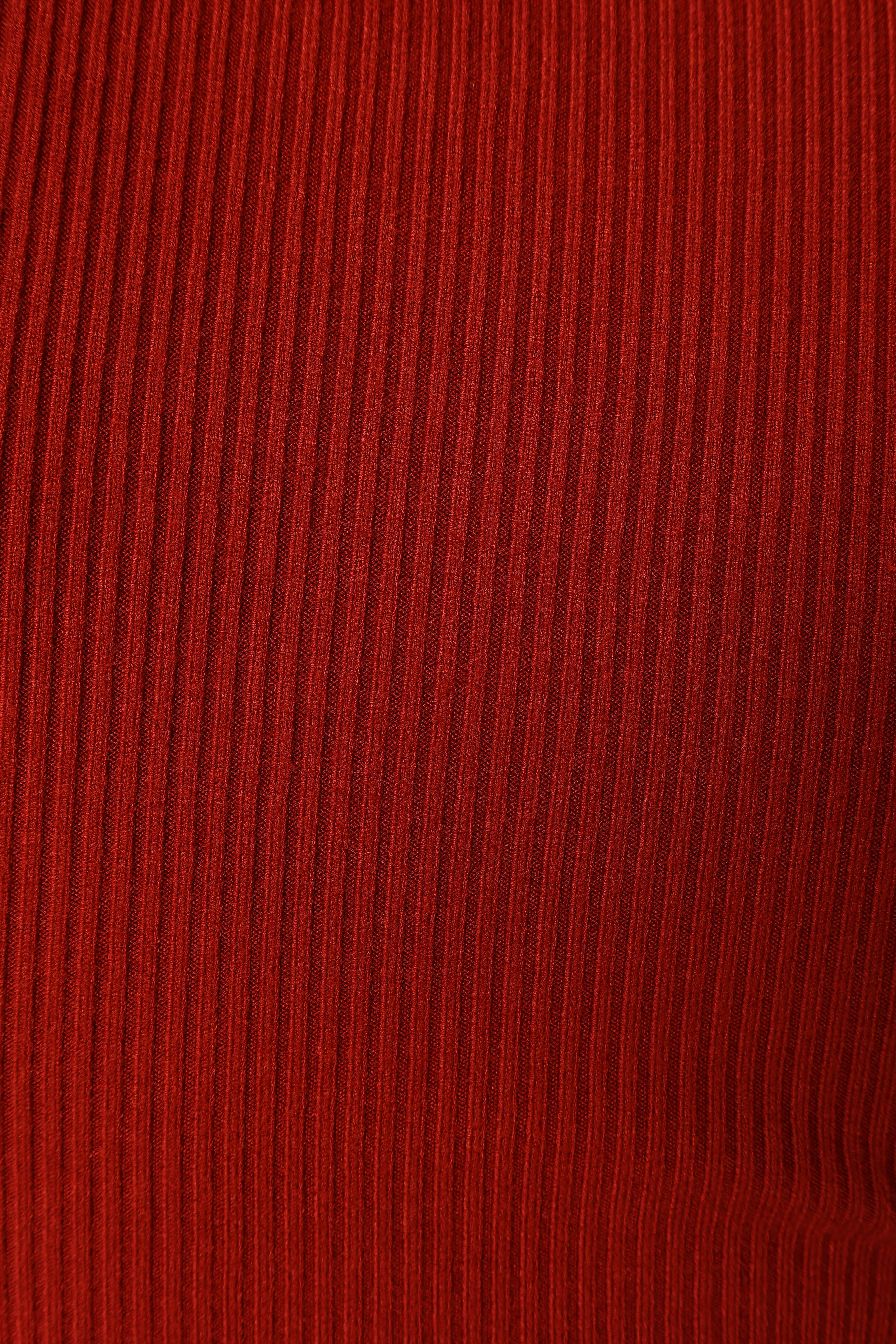 Daphne Crewneck Bubble Sleeve Knit Sweater - Burgundy