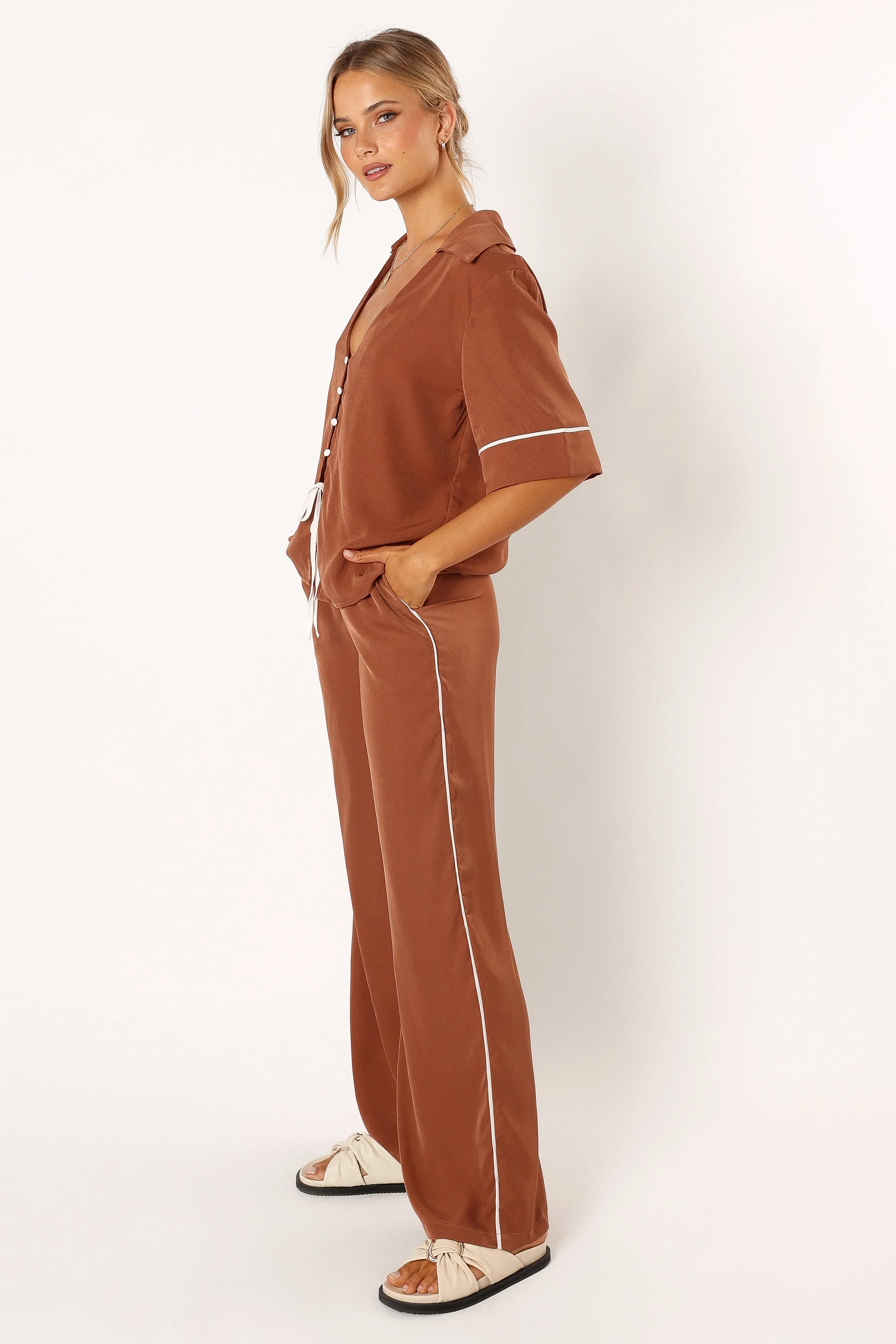 Clara Pants - Choc White