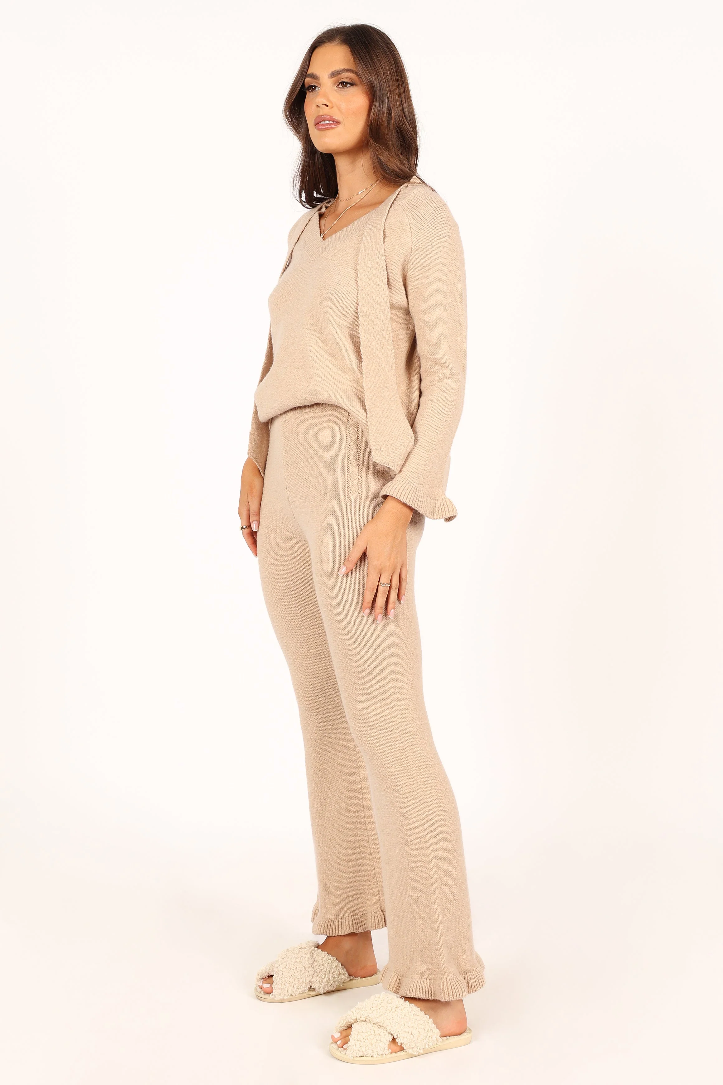 Boa Knitted Set - Oatmeal