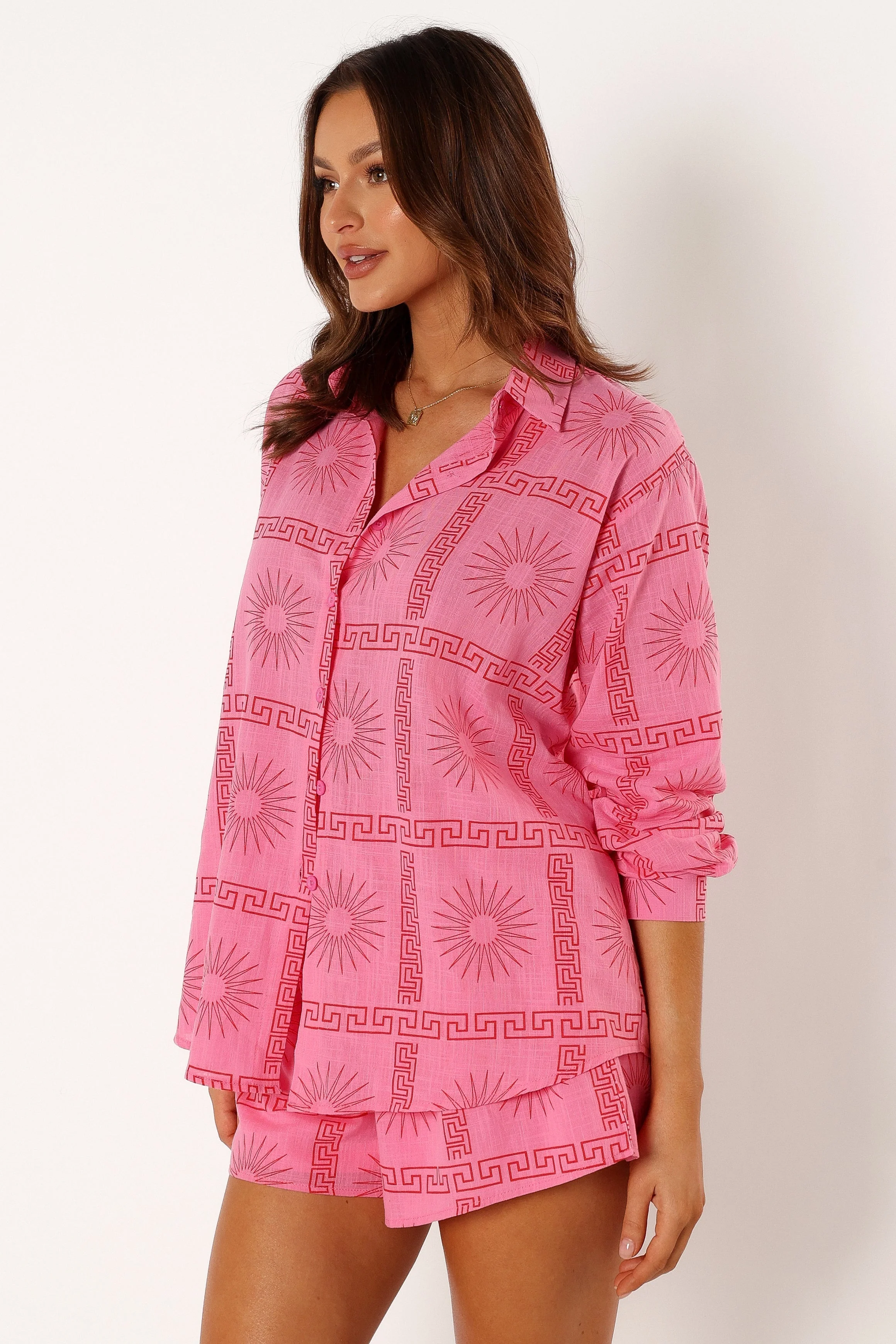 Penny Short Set - Pink Print