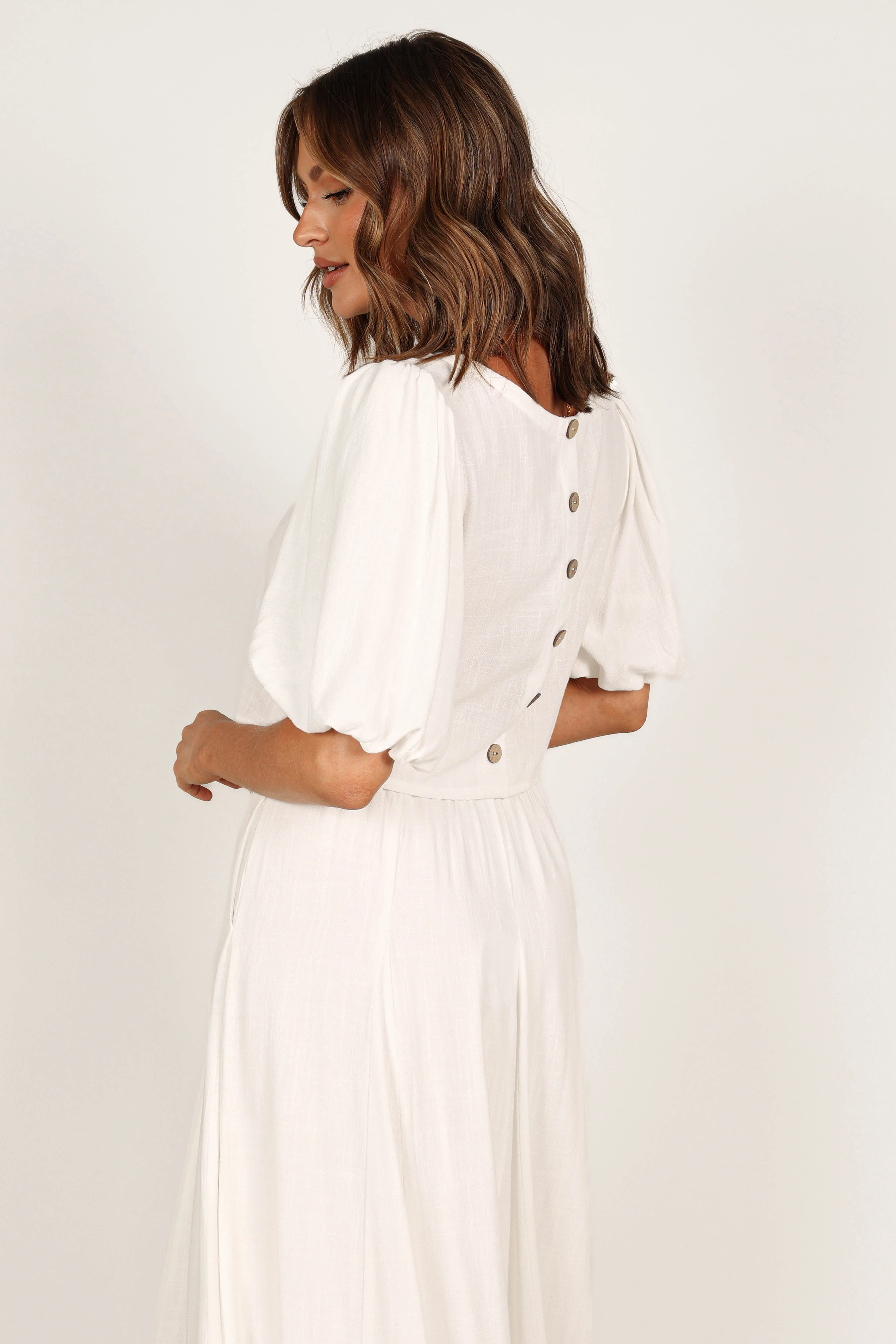 Cleo Cropped Top - White