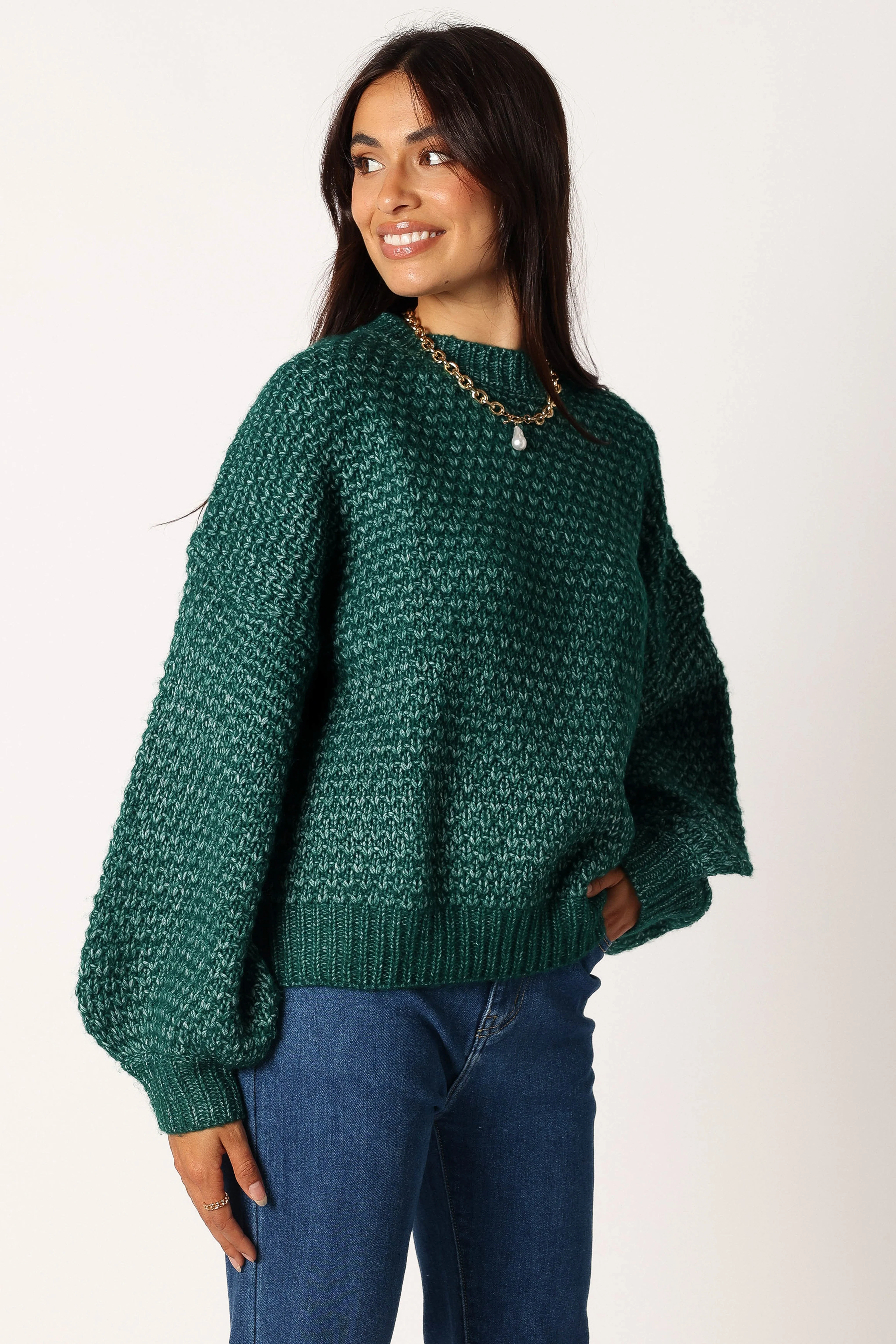 Ziggy Knit Sweater - Emerald