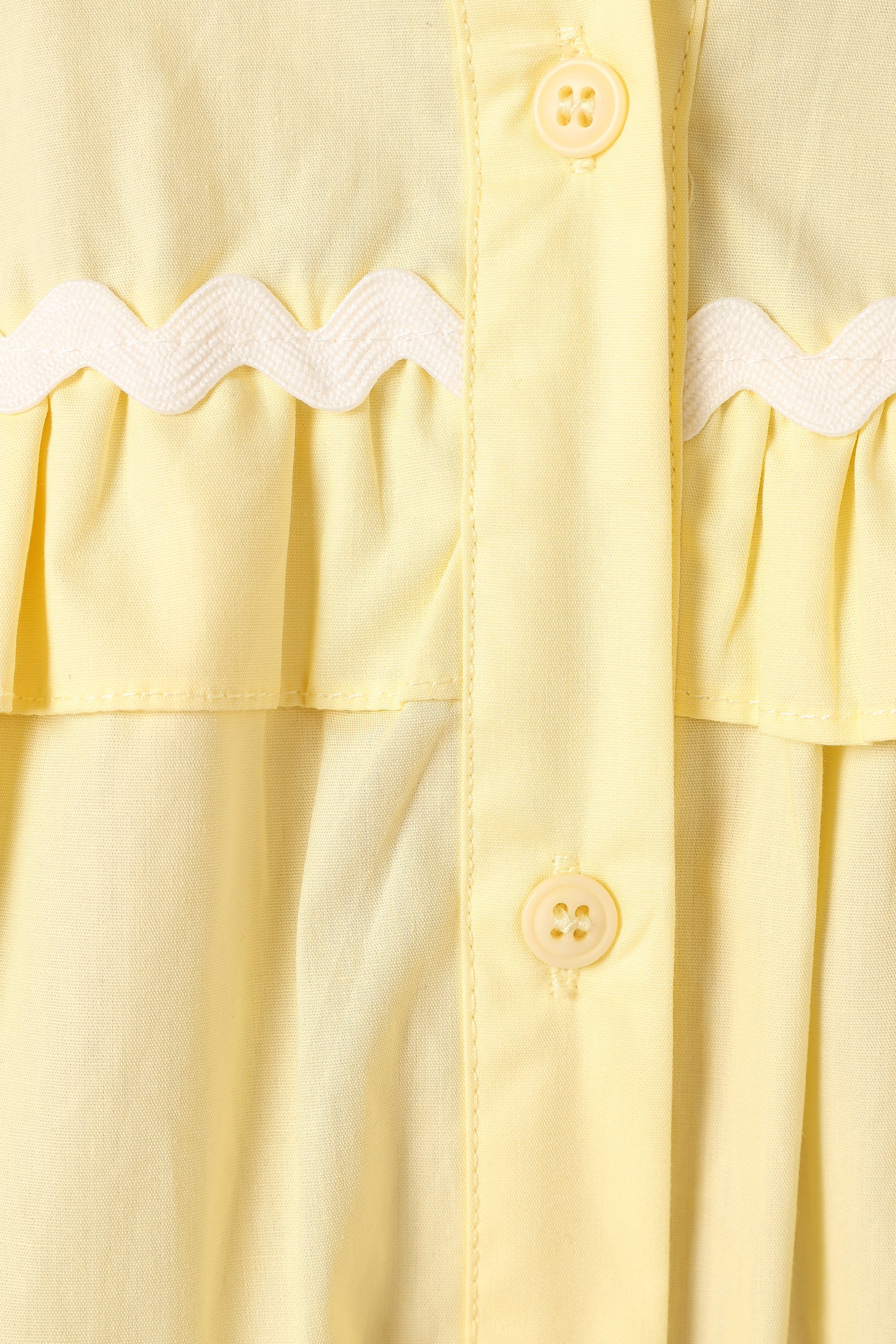 Shively Mini Dress - Yellow/White