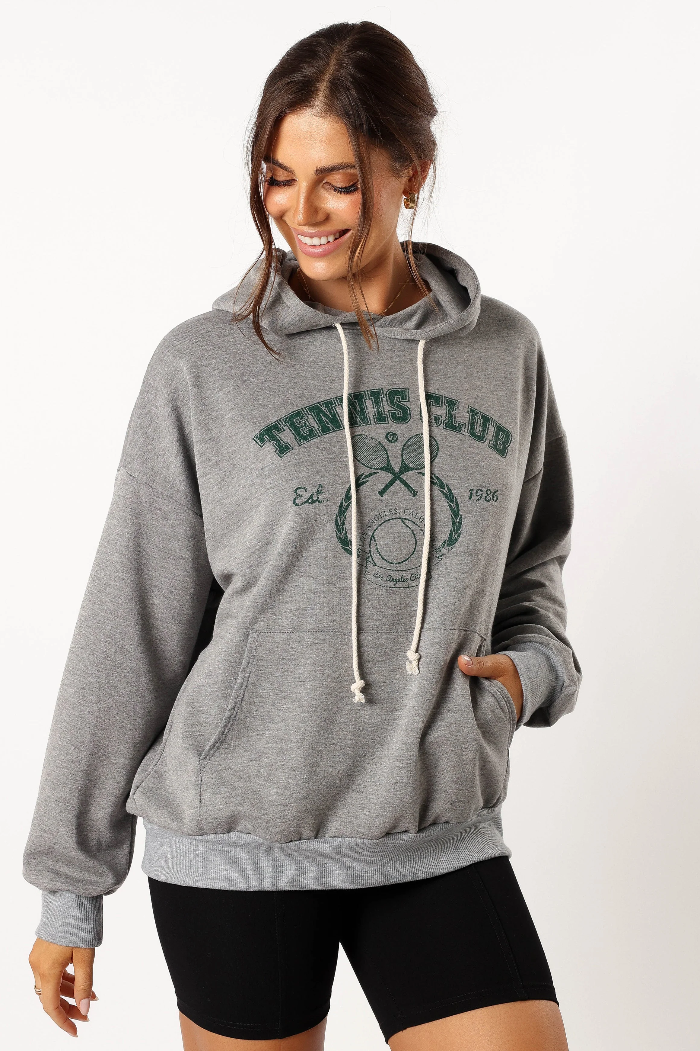 Hailey Tennis Sweatshirt - Gray