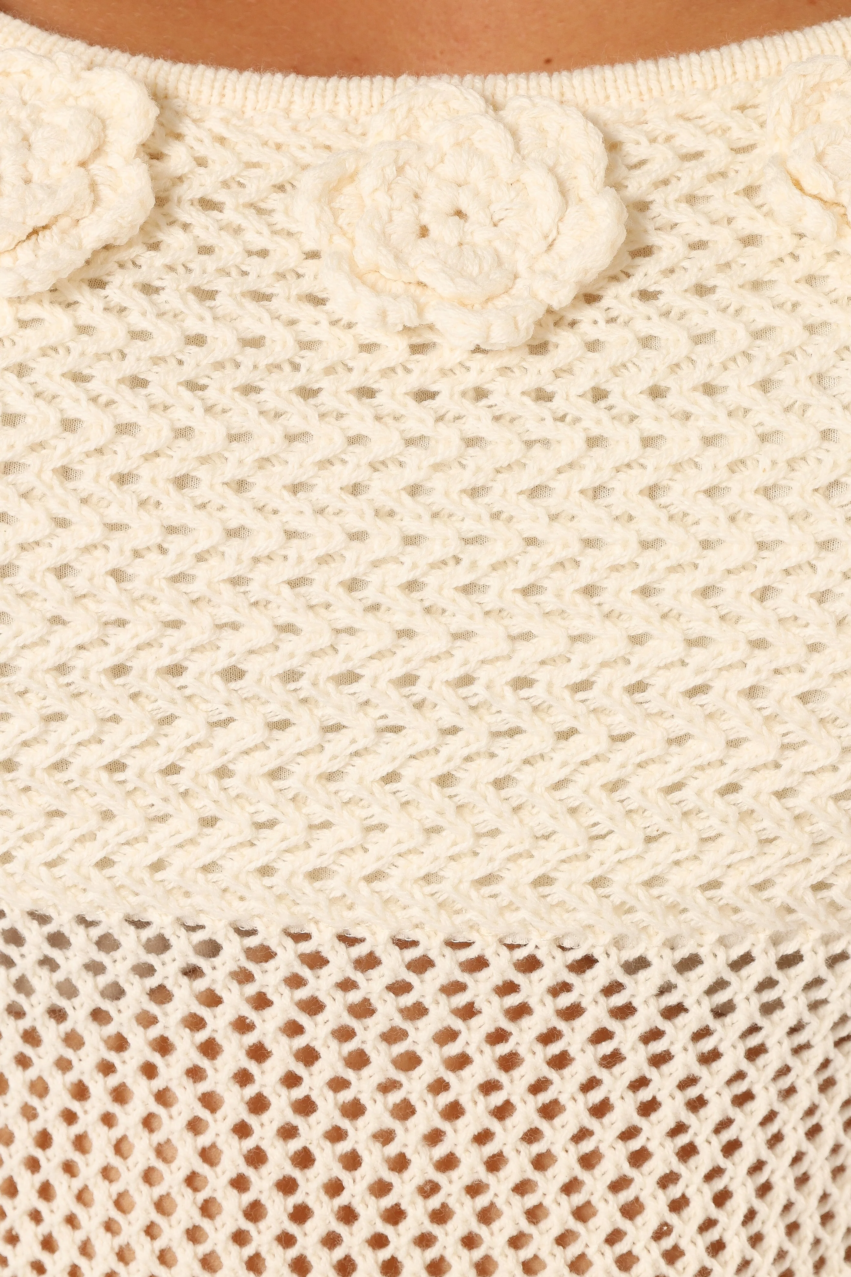 Kayla Knit Mini Dress - Cream