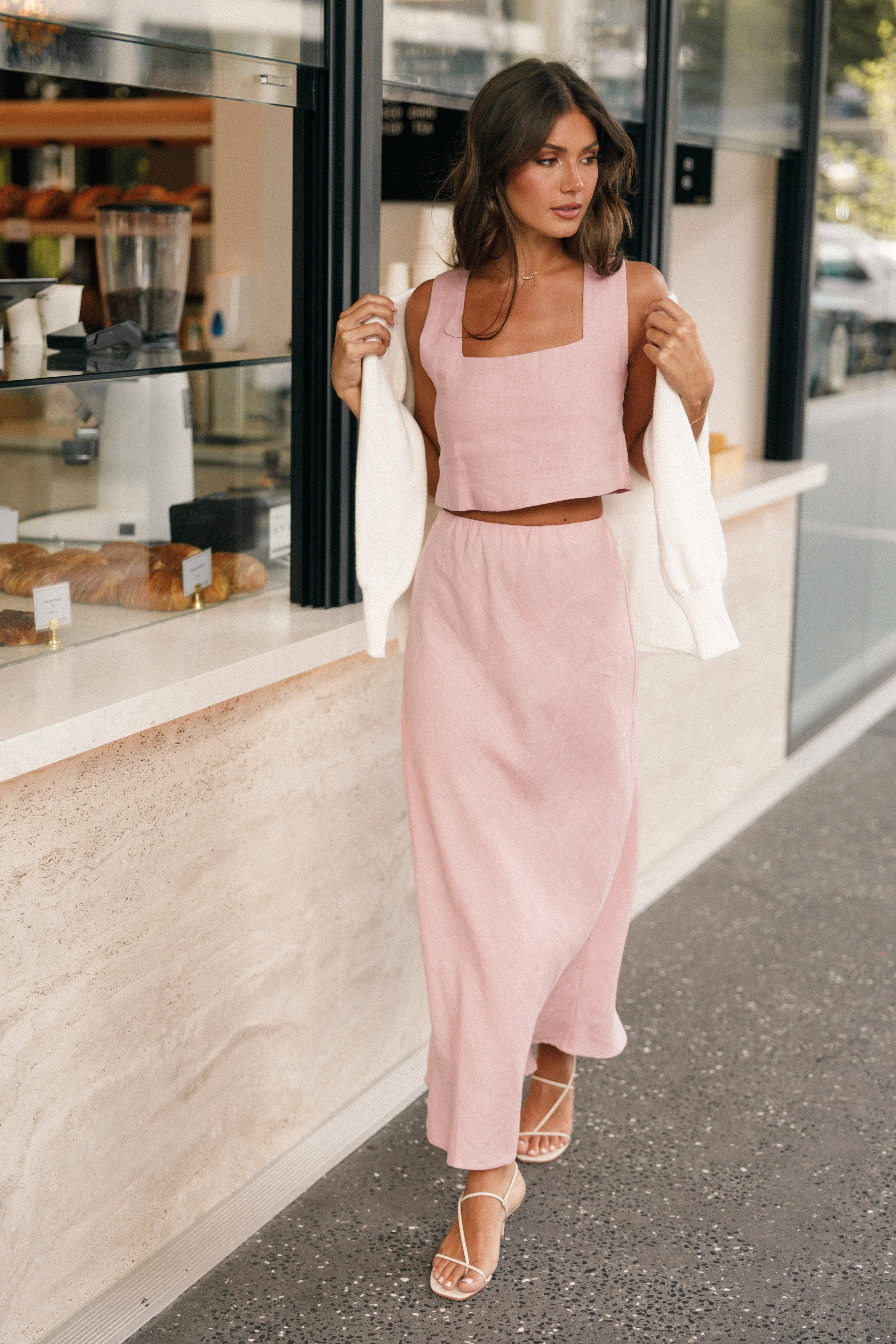 Blaze Midi Skirt - Pink