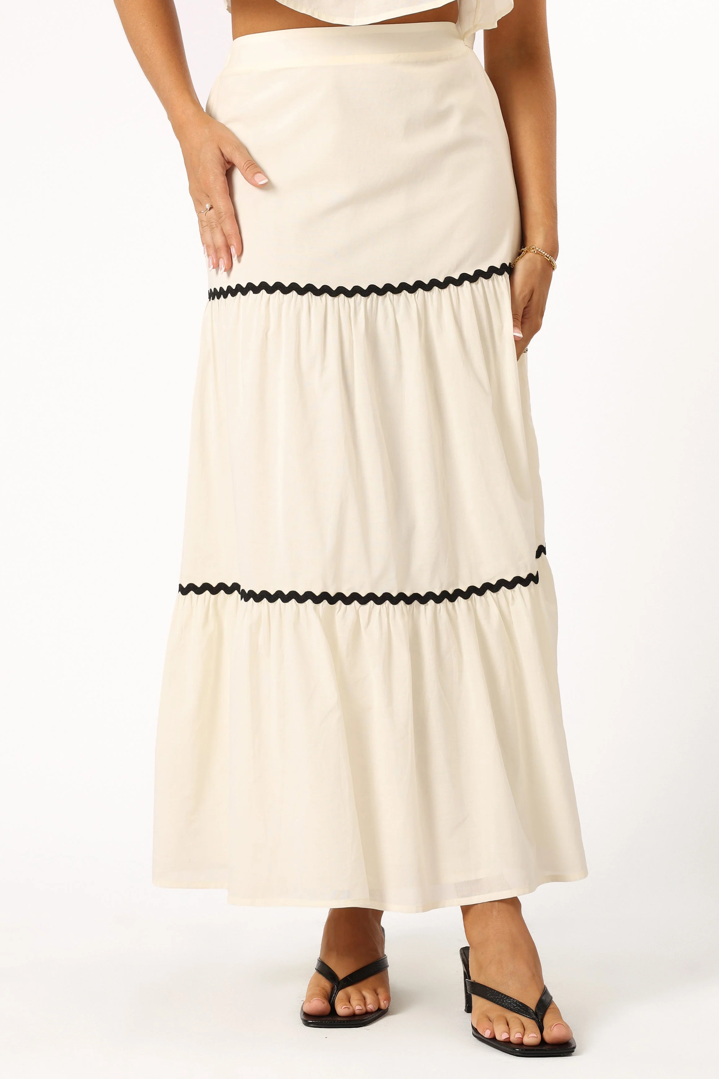 Otis Two Piece Set - Cream Black