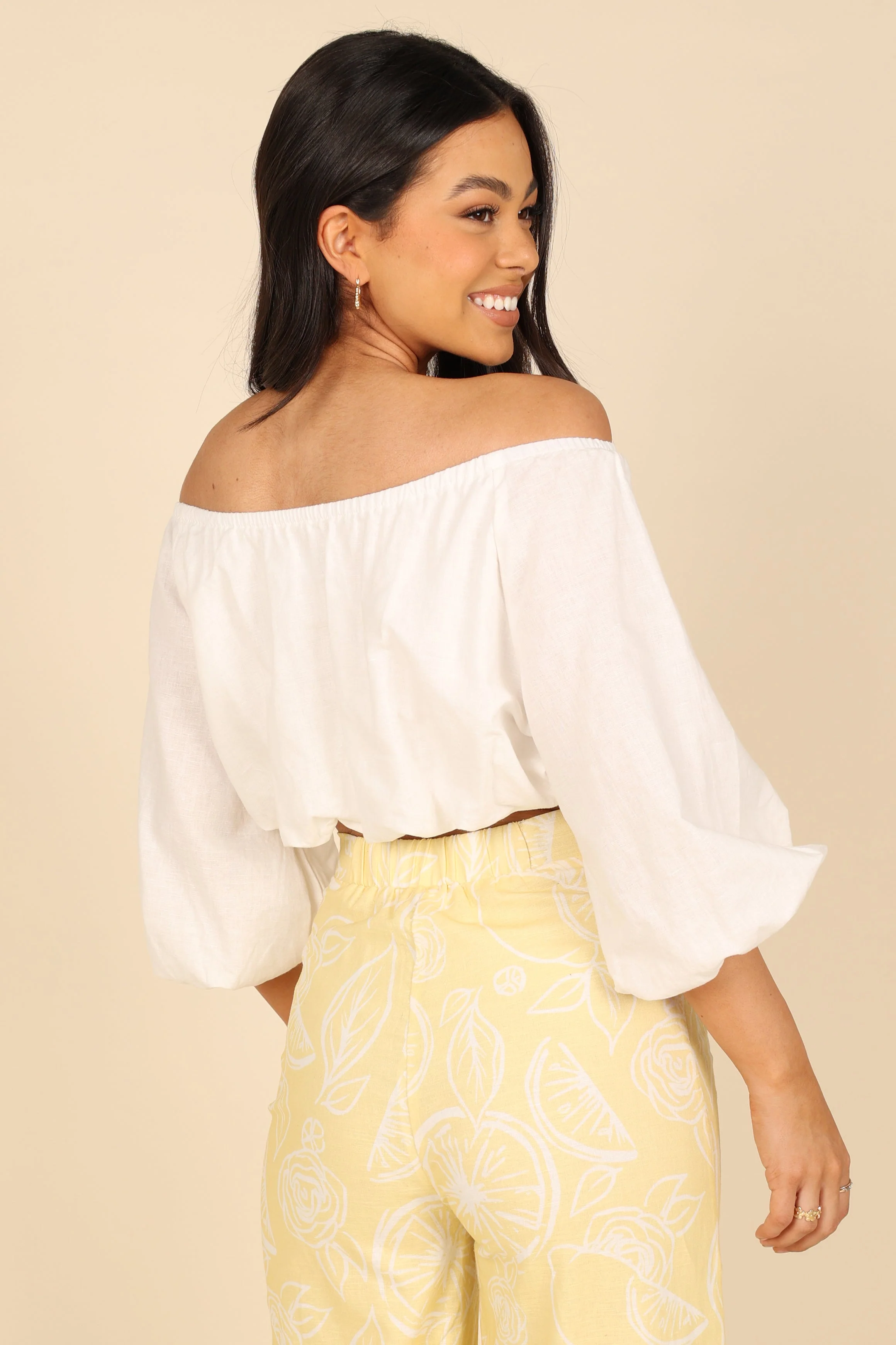 Daydreamer Off Shoulder Top - White