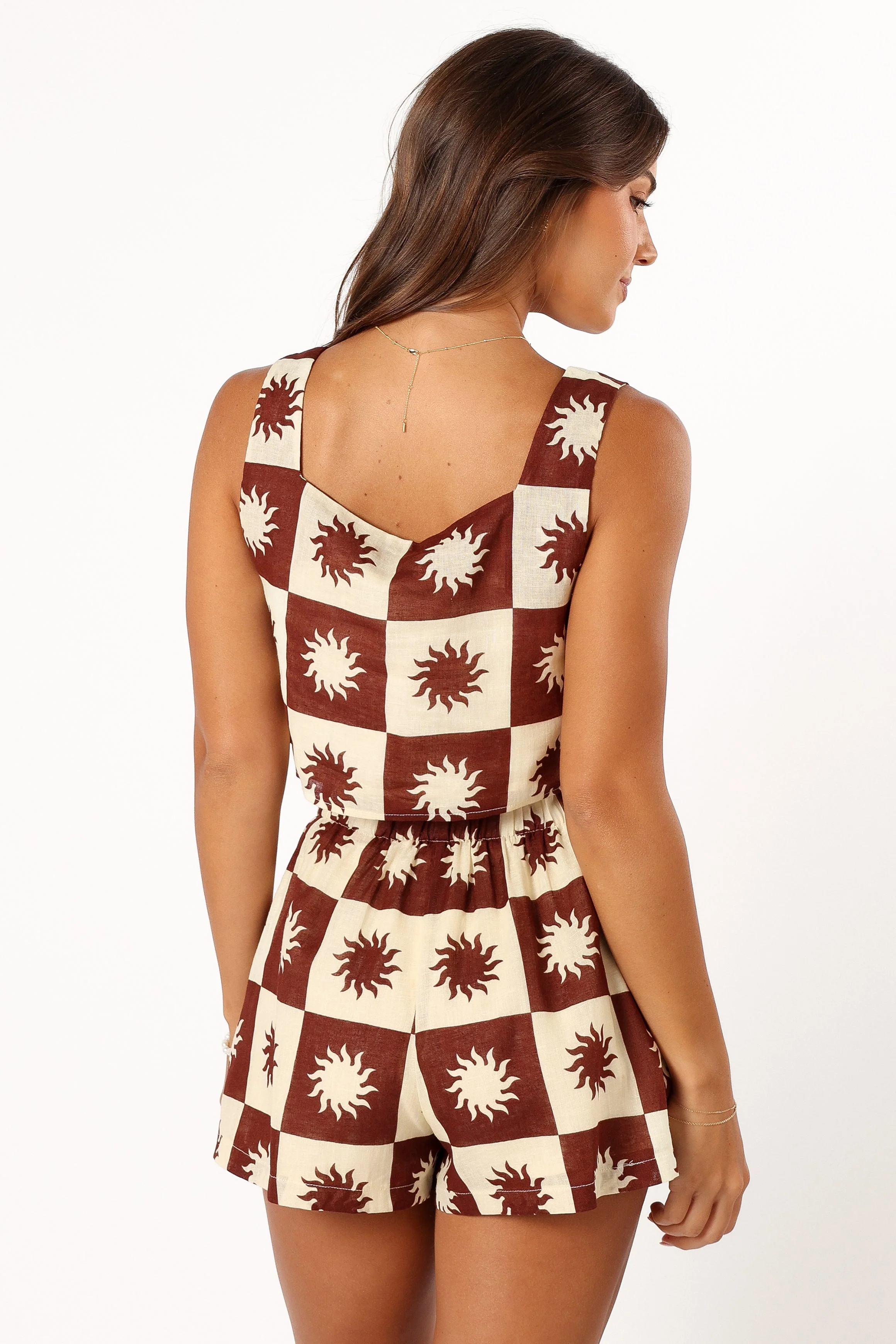 Arlo Short Set - Brown Cream