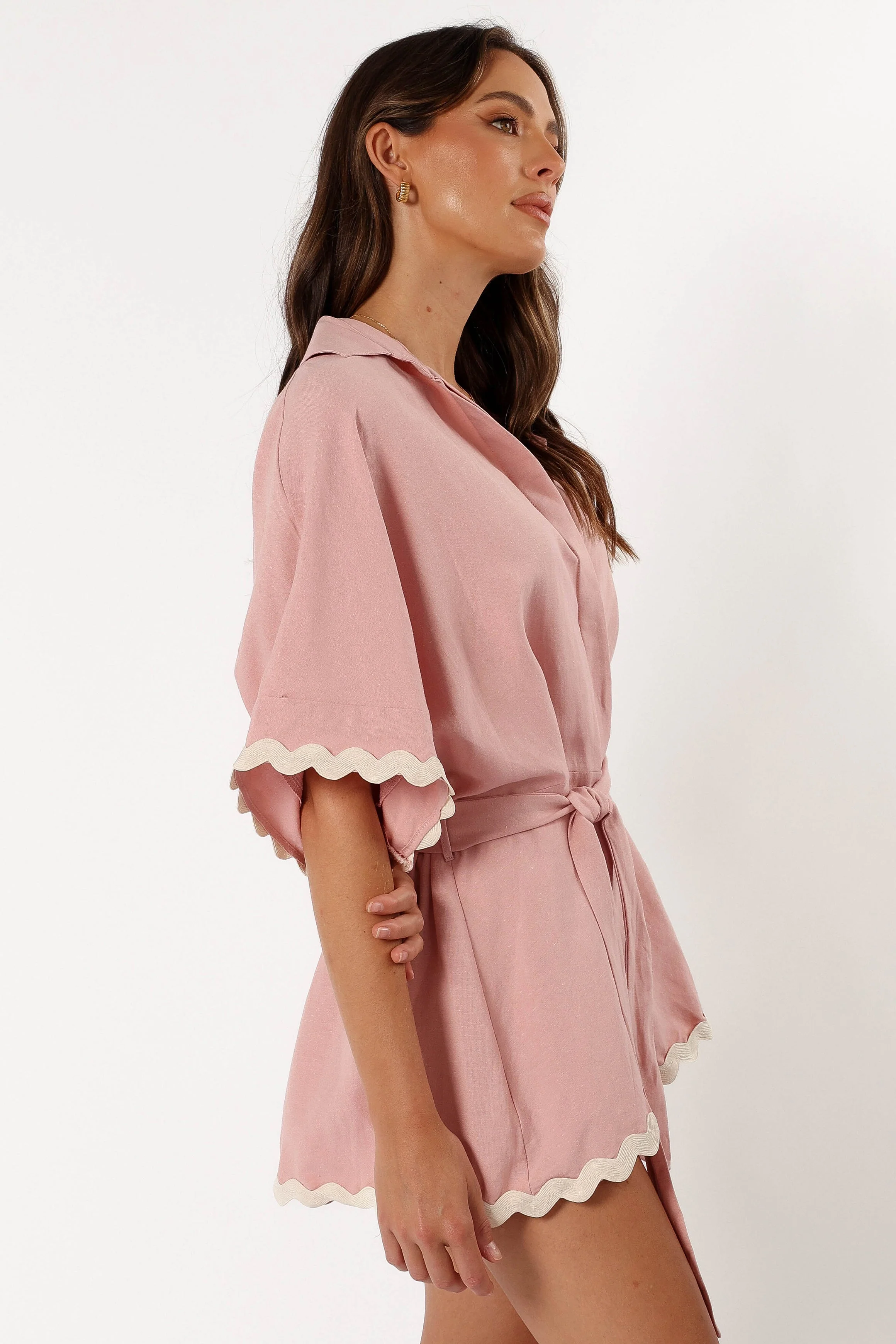 Isabella Romper - Pink