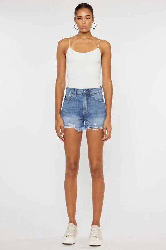 Lizzie High Rise Denim Shorts - Medium