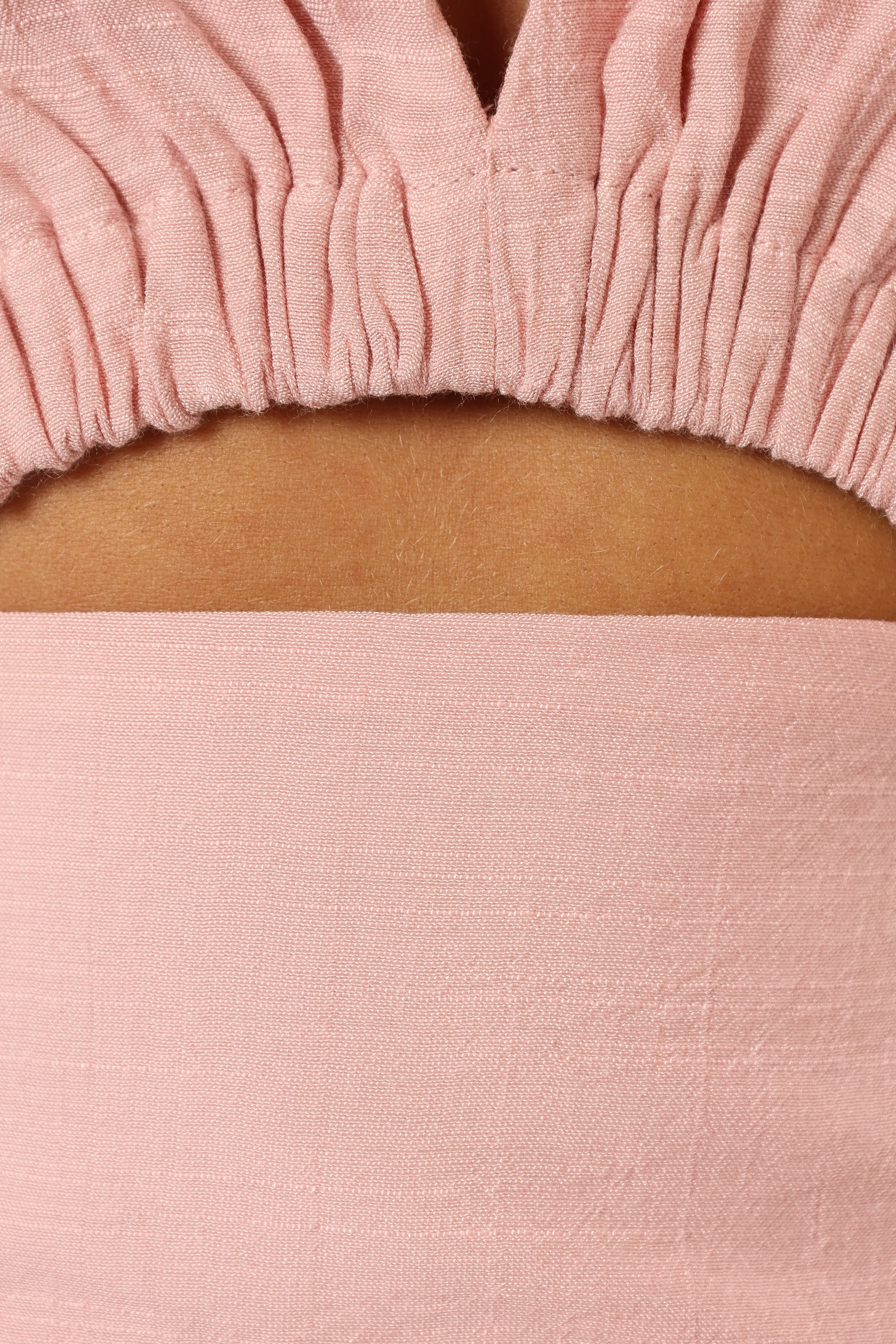 Nelly Halterneck Romper - Light Pink