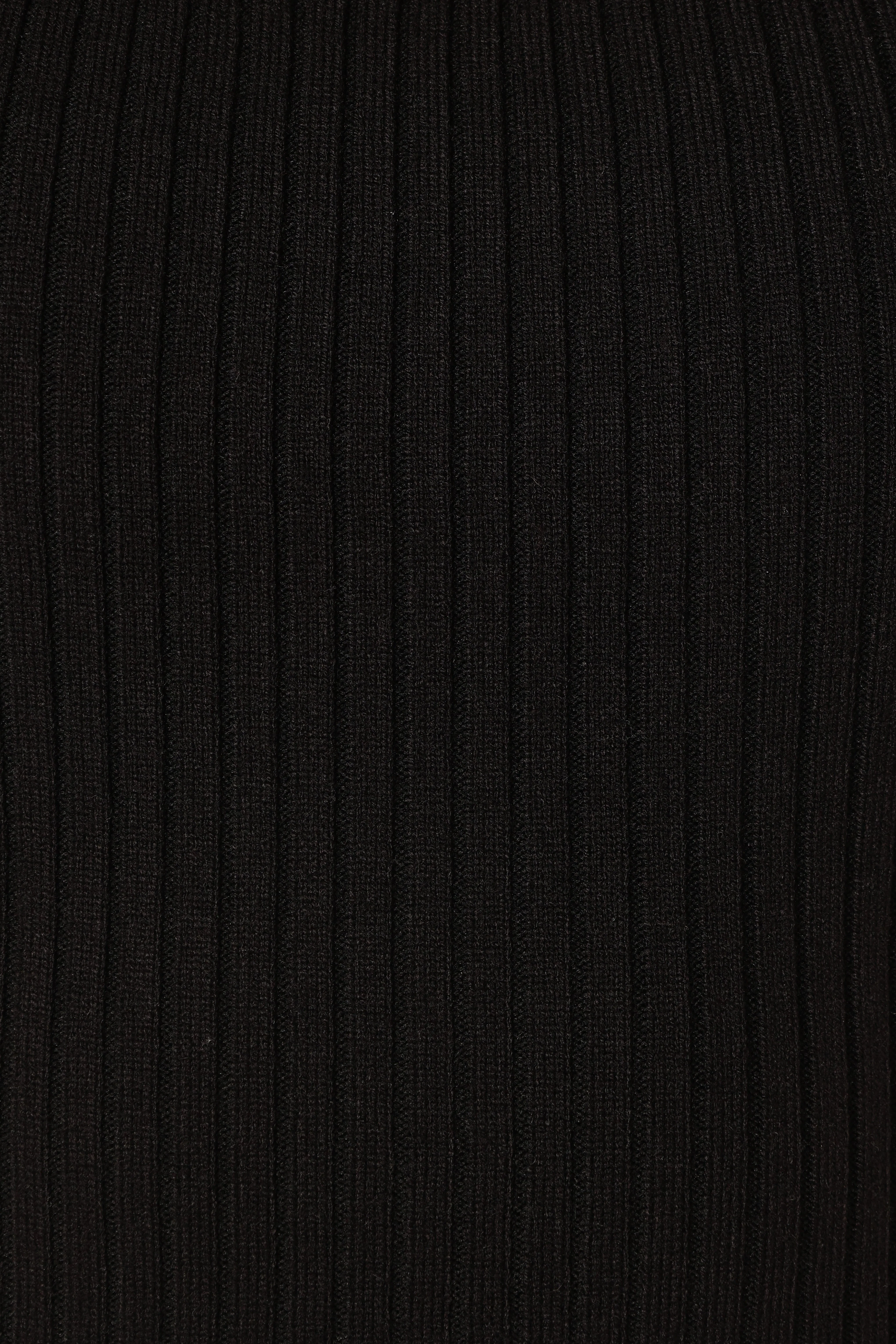 Yara Rib Knit Top - Black