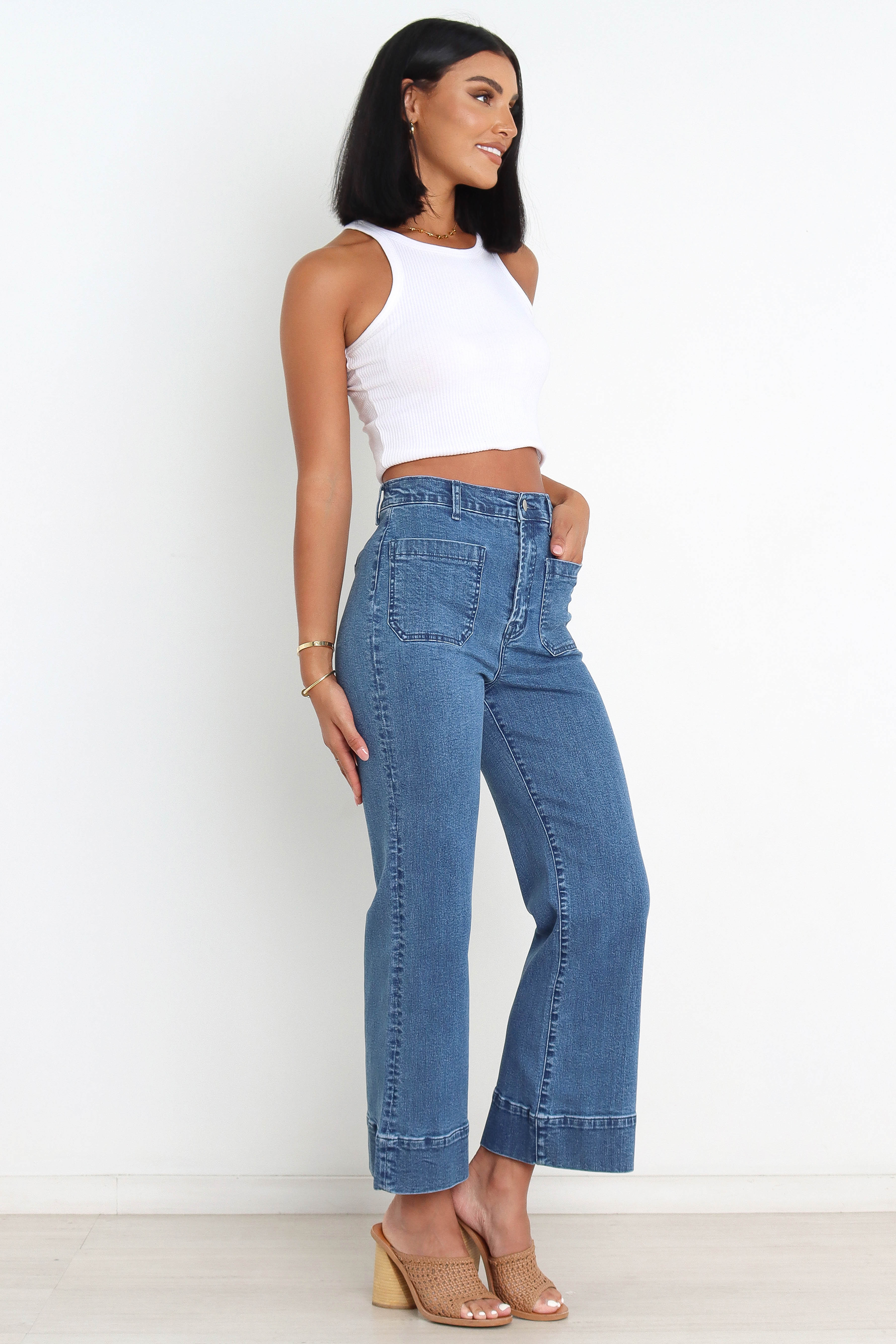 Cindy Jeans - Dark Blue Wash