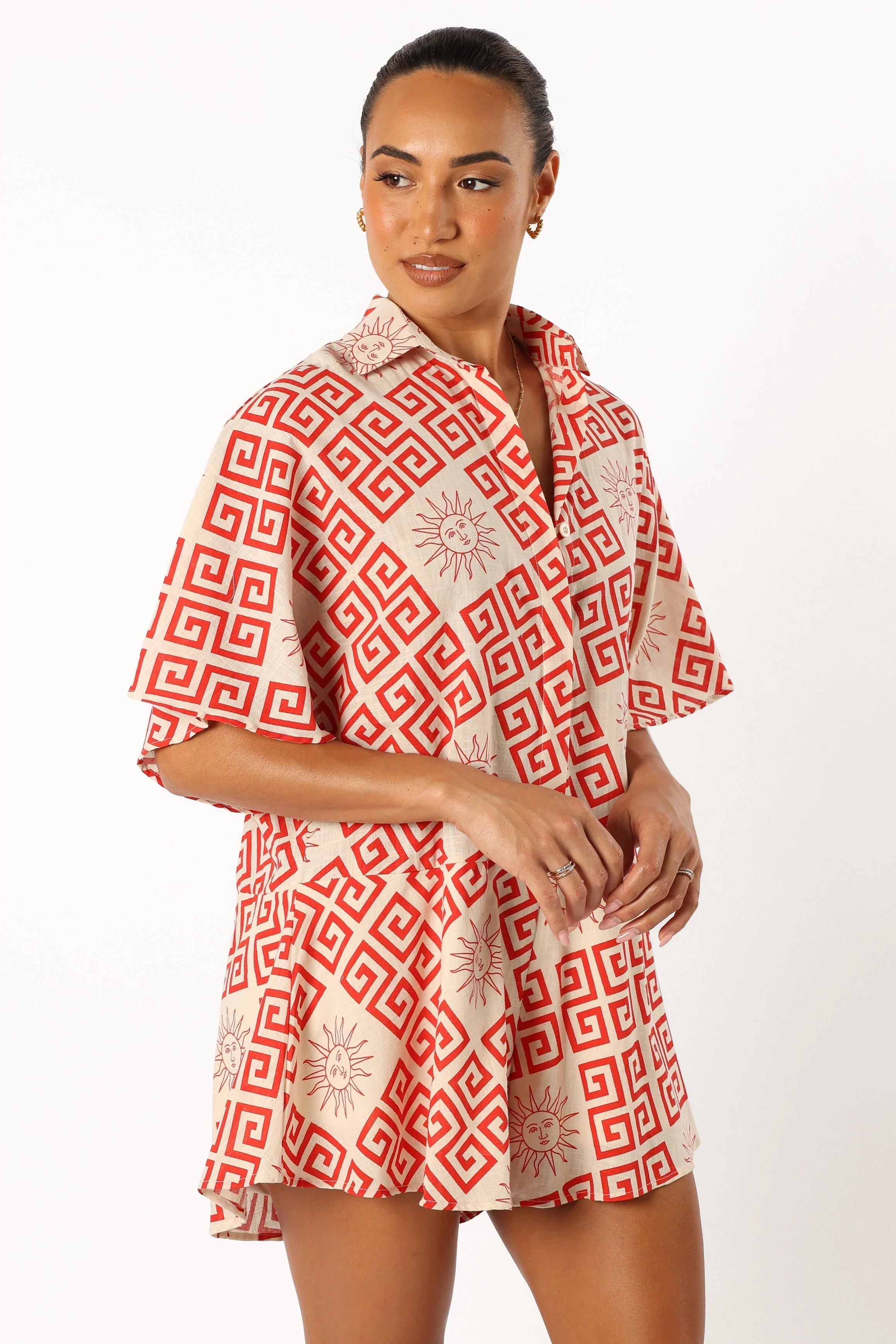 Sebastian Romper - Beige Red