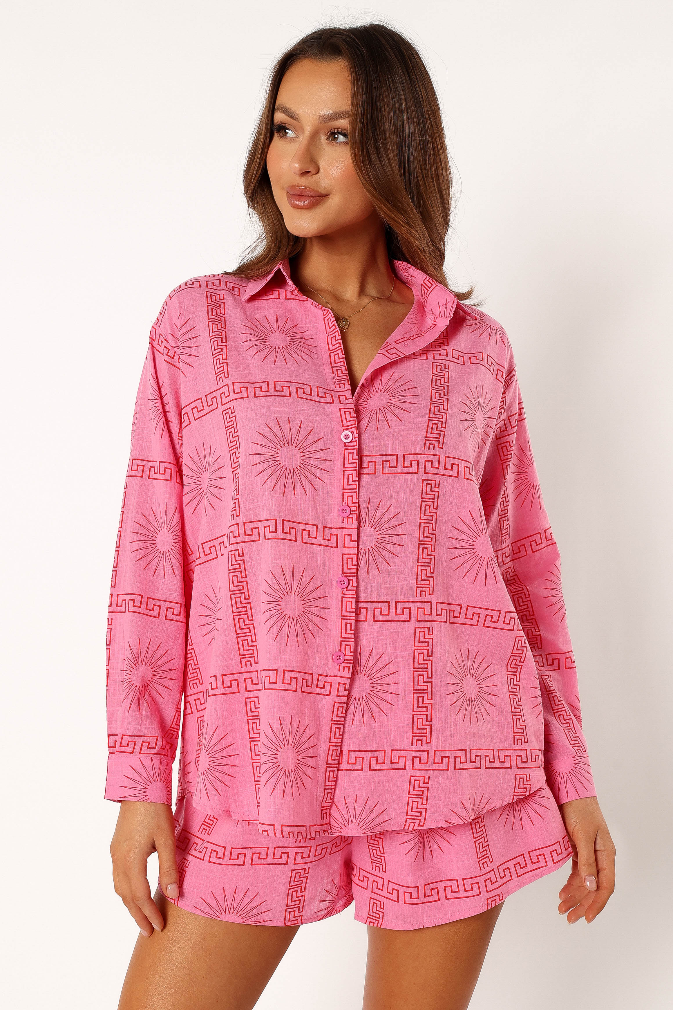 Penny Short Set - Pink Print