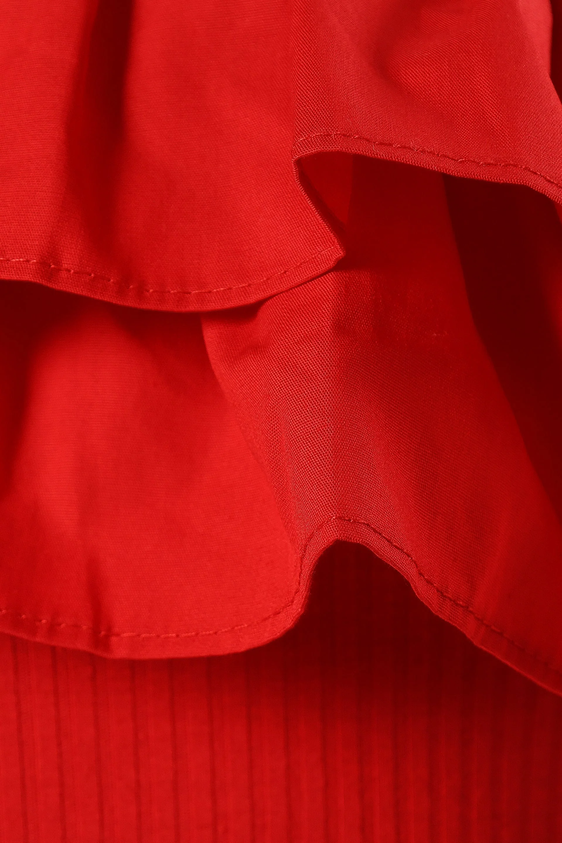 Meena One Shoulder Bodysuit - Red