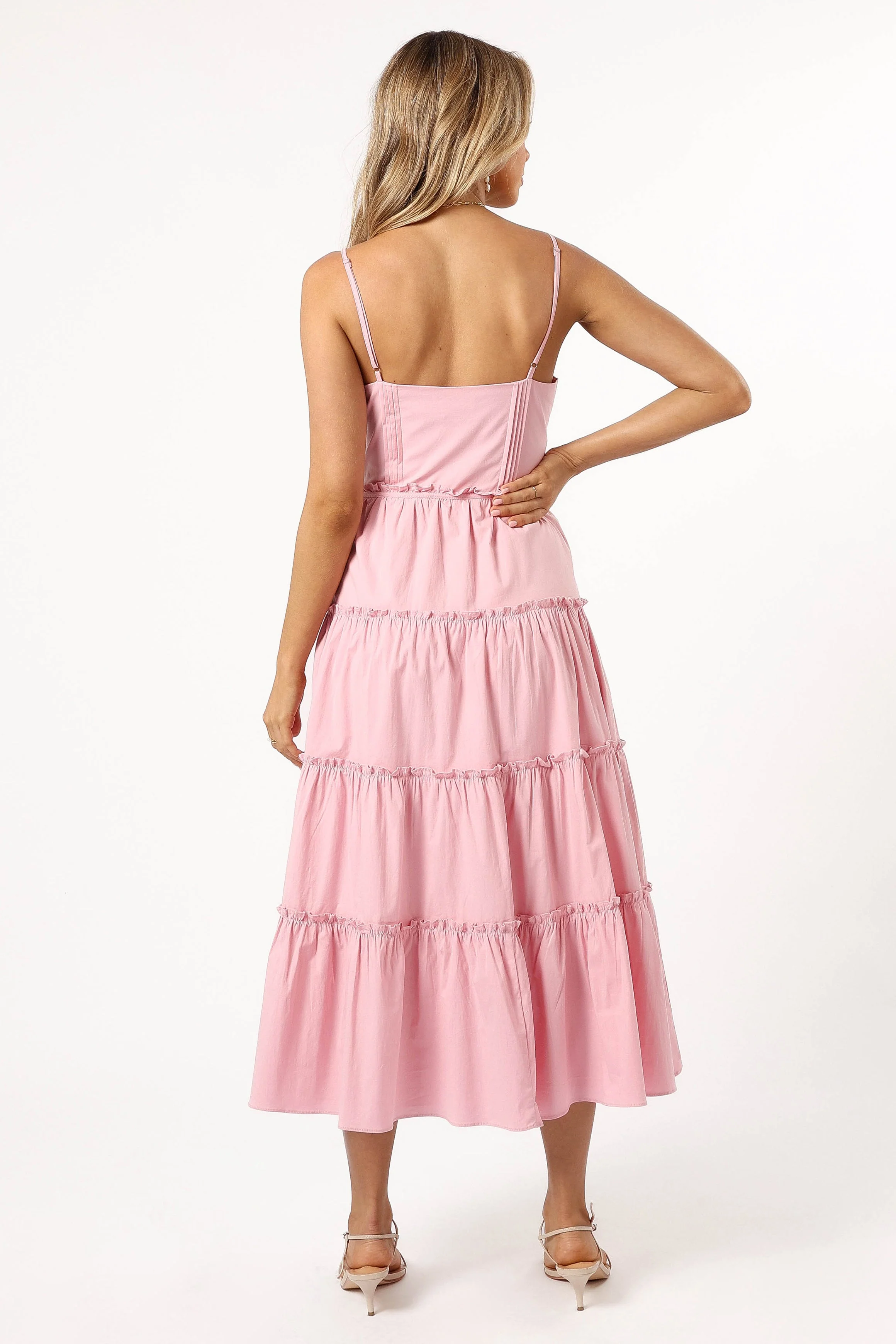 Lizza Midi Dress - Pink