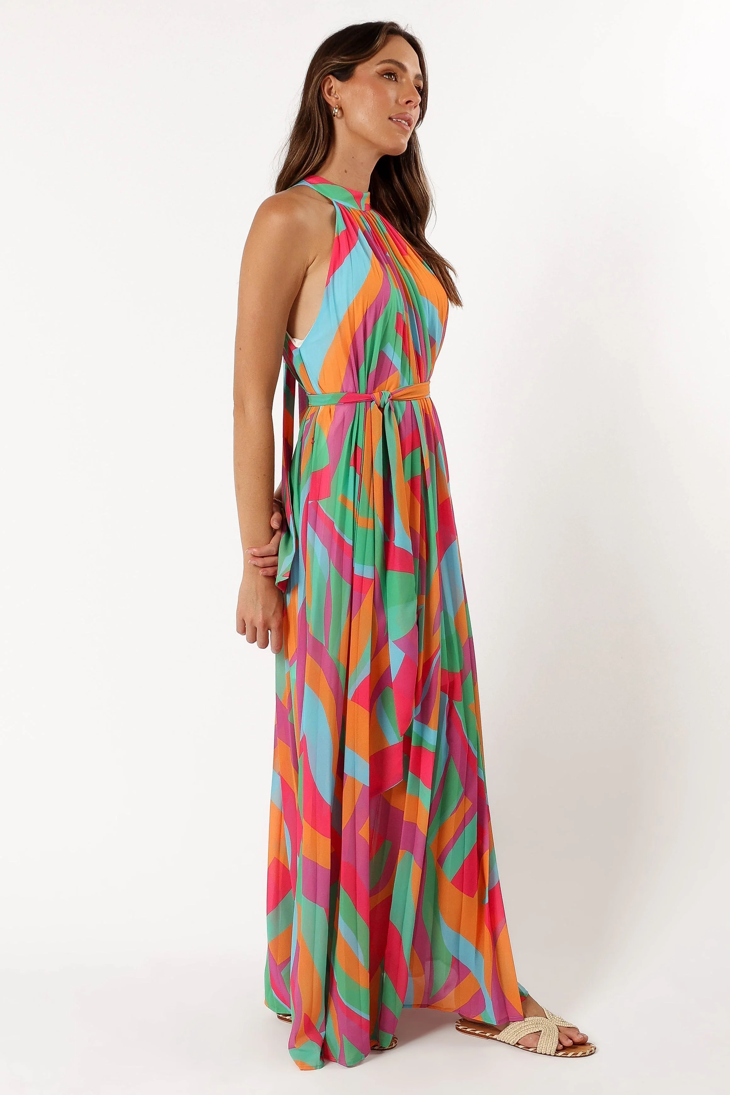 Leandra Halterneck Maxi Dress - Multicoloured