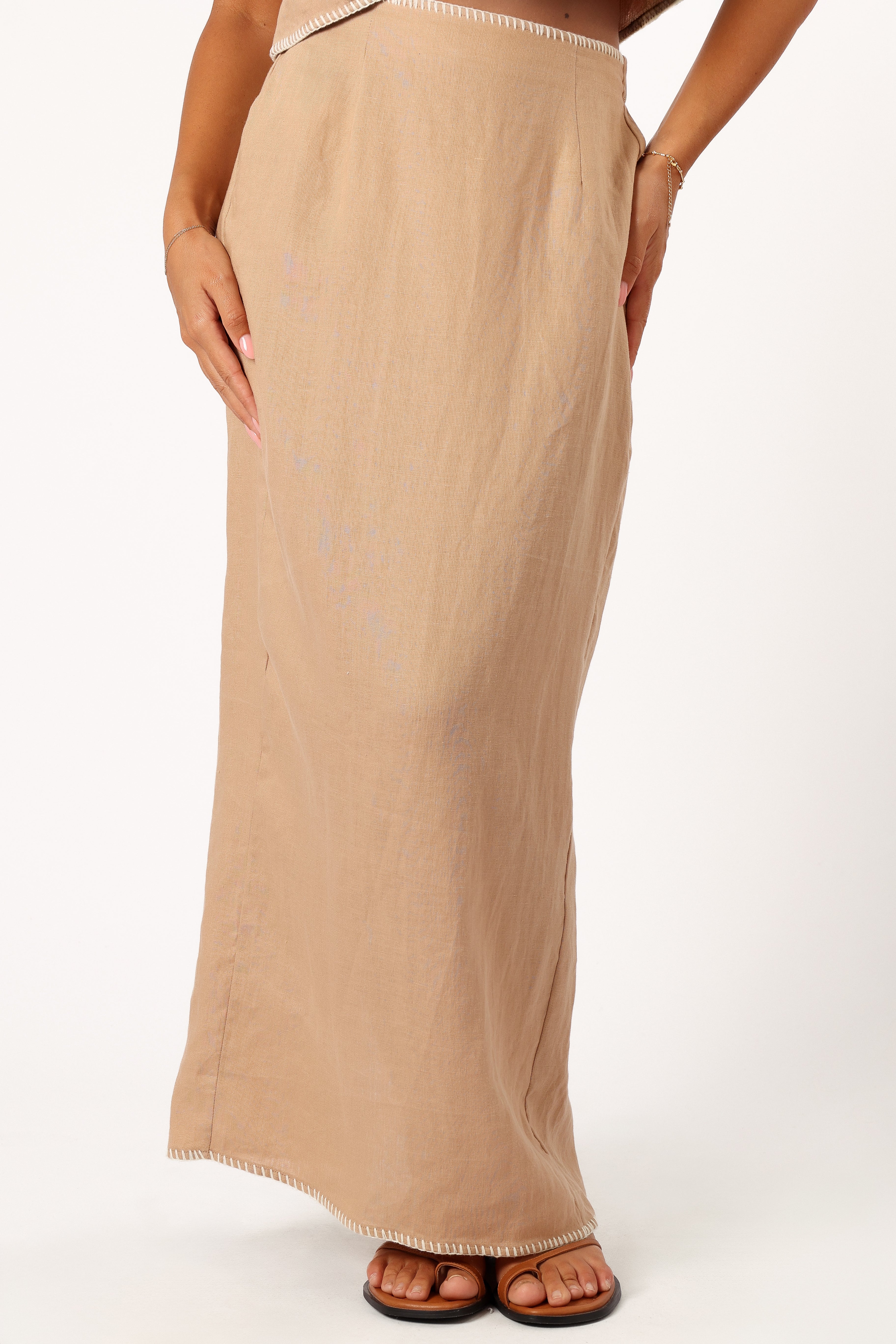 Odette Midi Skirt - Camel