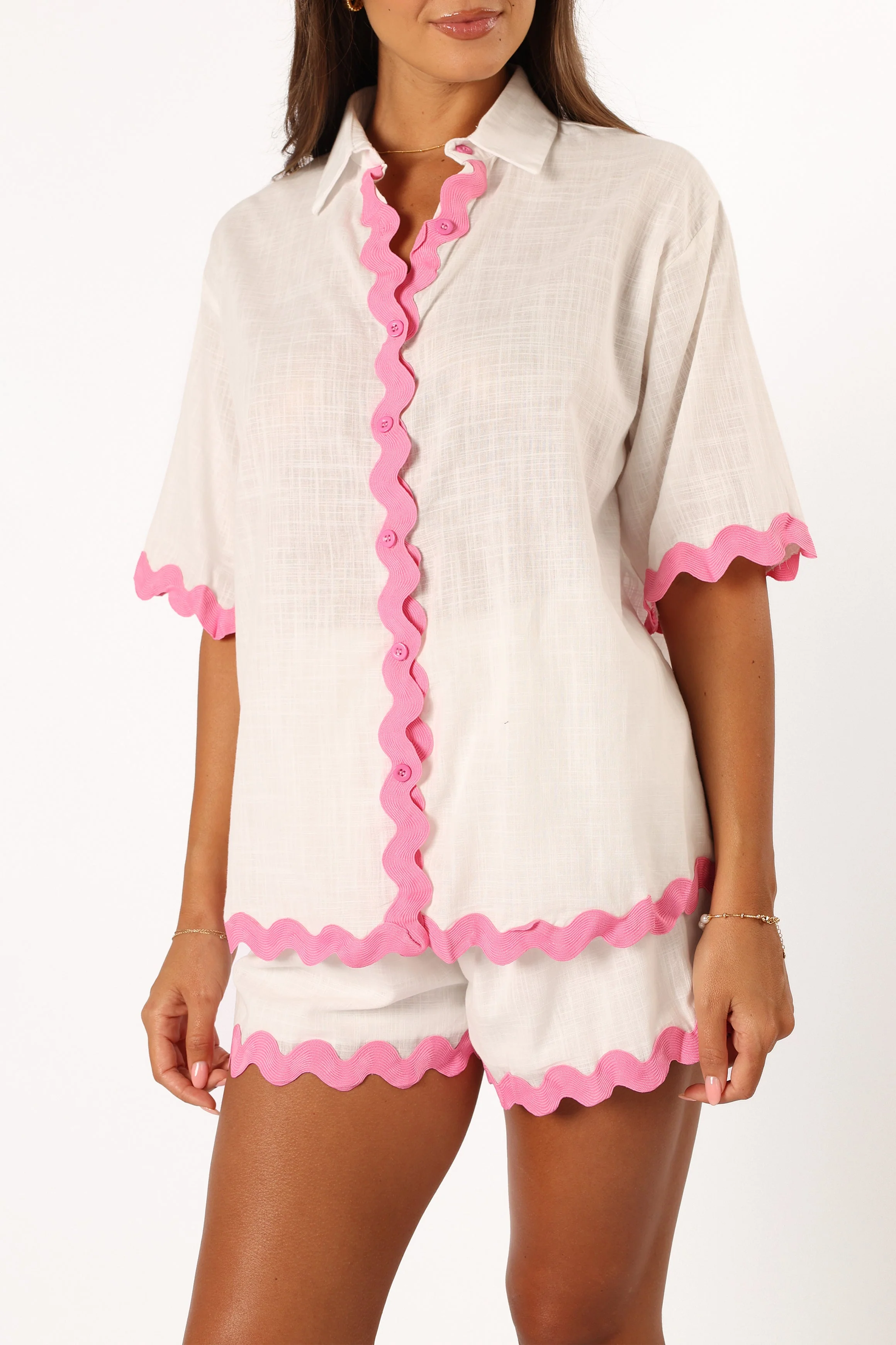 Wilson Short Set - White Pink